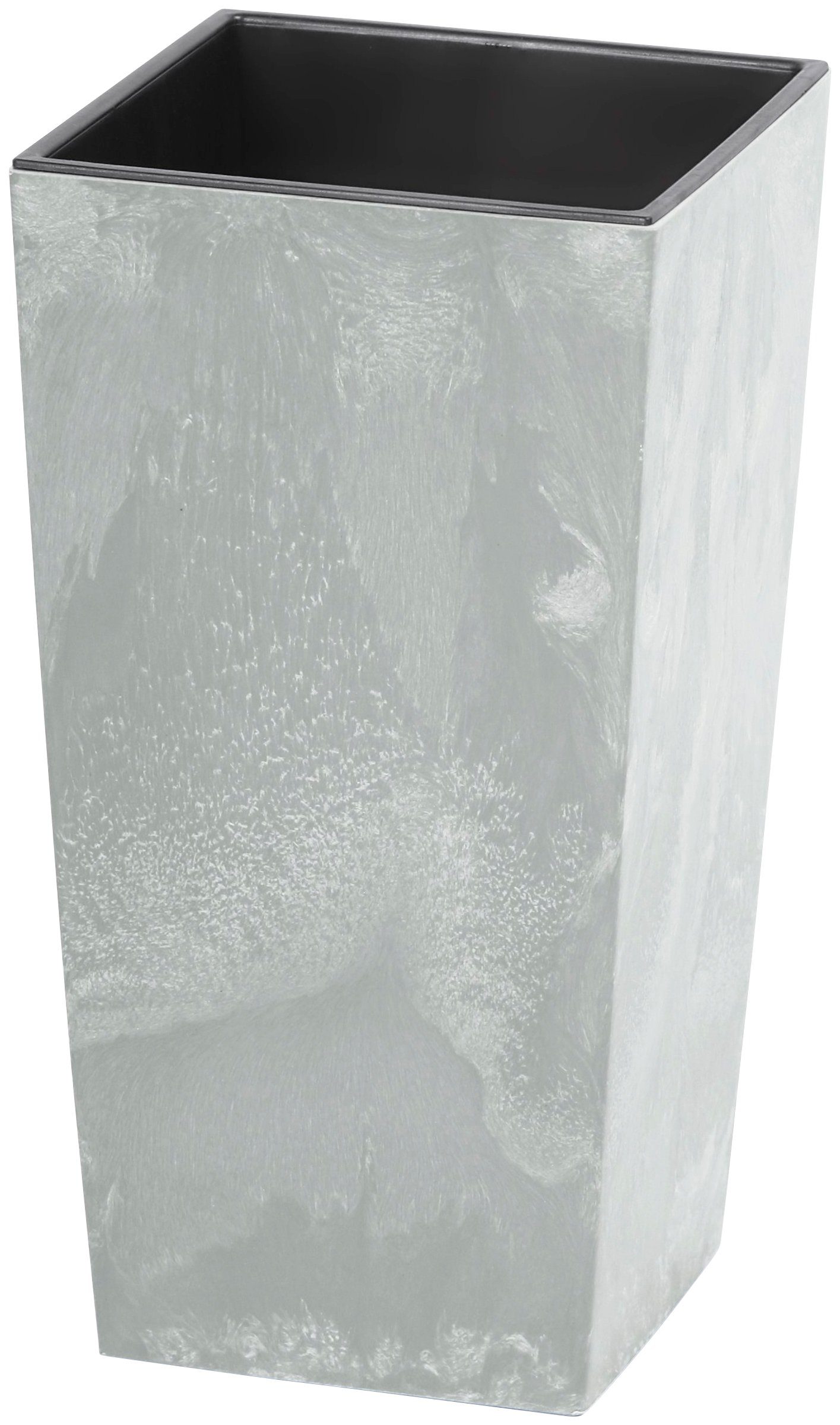 Prosperplast Pflanzkübel Urbi Square Beton, BxTxH: 26,5x26,5x50 cm,  Fassungsvermögen im Einsatz 11l, ohne Einsatz 26,6 l