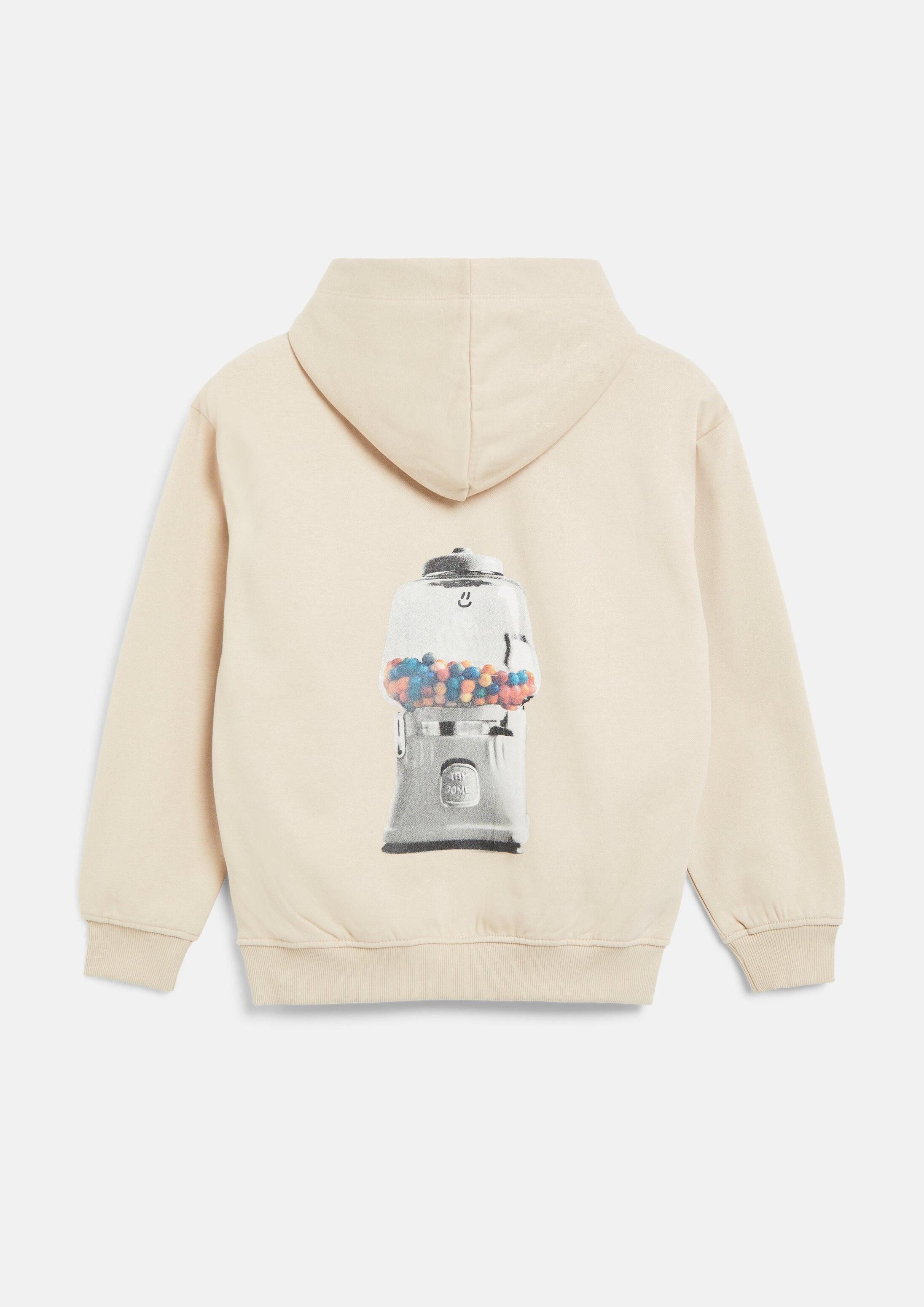 s.Oliver Sweatshirt Sweatshirt Kuscheliger Oversize-Hoodie mit Print-Detail – Bild 2 von 4