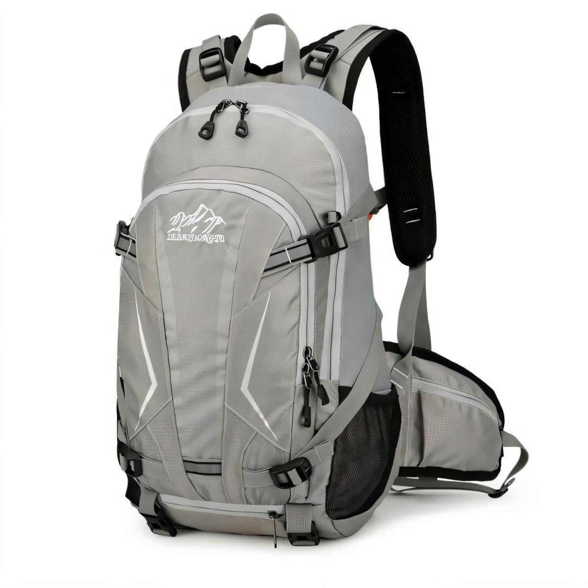 Luckice Fahrradrucksack Radrucksack Fahrradrucksäcke Sportrucksäcke Wander-Rucksack (Motorradrucksack Biker-Rucksack Wanderrucksack Trekkingrucksack Bergrucksack, wasserdichter,30L,Mit wasserdichter Regenhülle,Rucksacktaschen), Herren & Damen mit Helmnetztasche,Trinkblasen können platziert werden