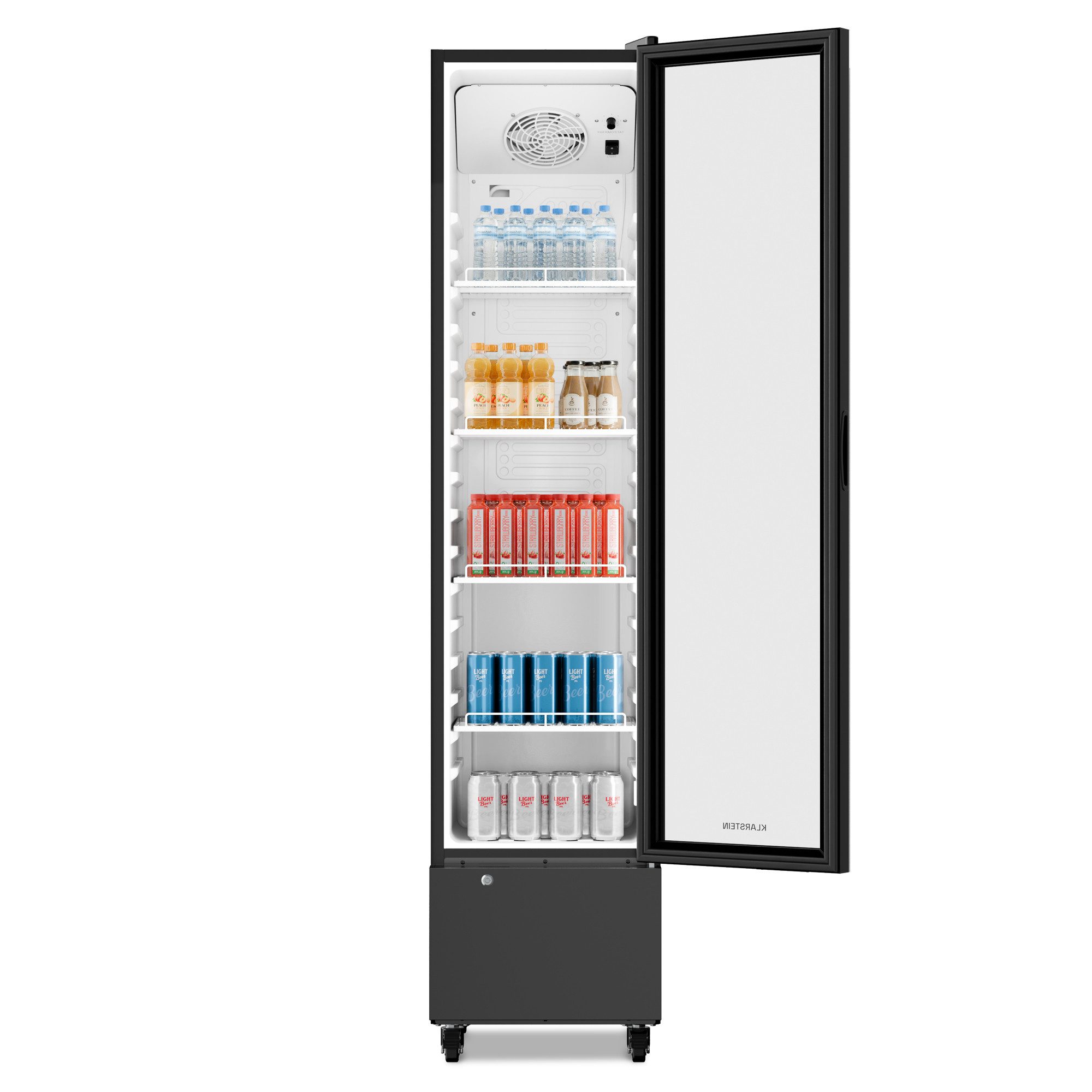 Klarstein Getränkekühlschrank 10048300, 192 cm hoch, 44.5 cm breit