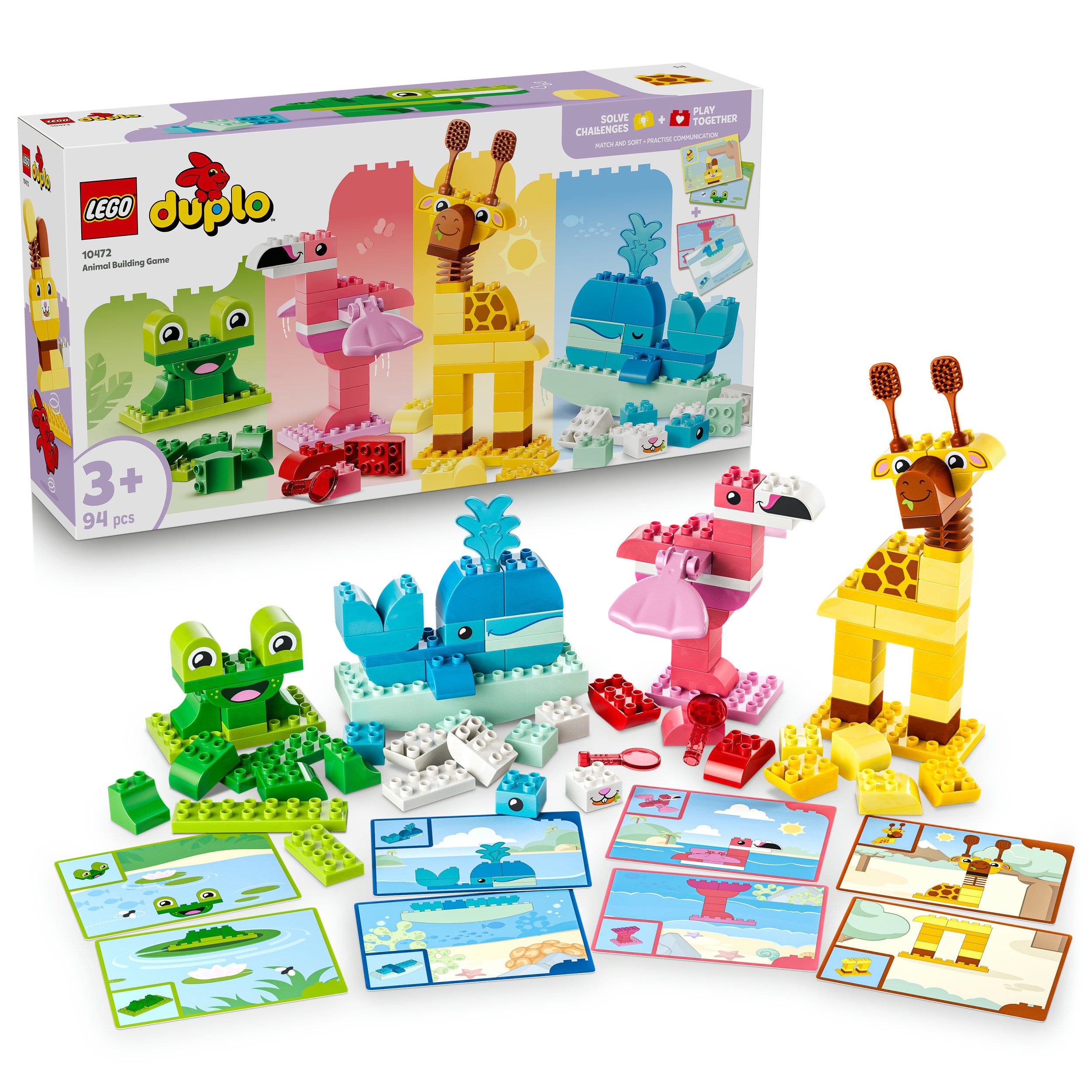 LEGO® Wir Bauen Tiere (10472), LEGO DUPLO Town Konstruktionsspielsteine, (94 St), Made in Europe