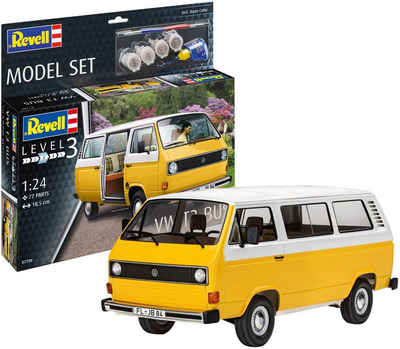 Revell® Modellbausatz Volkswagen VW T3 Bus (Bulli), Maßstab 1:25, Made in Europe