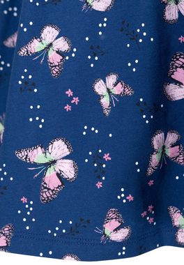 SALT AND PEPPER Jerseykleid Fancy mit Schmetterlingsdruck und Strasssteinen