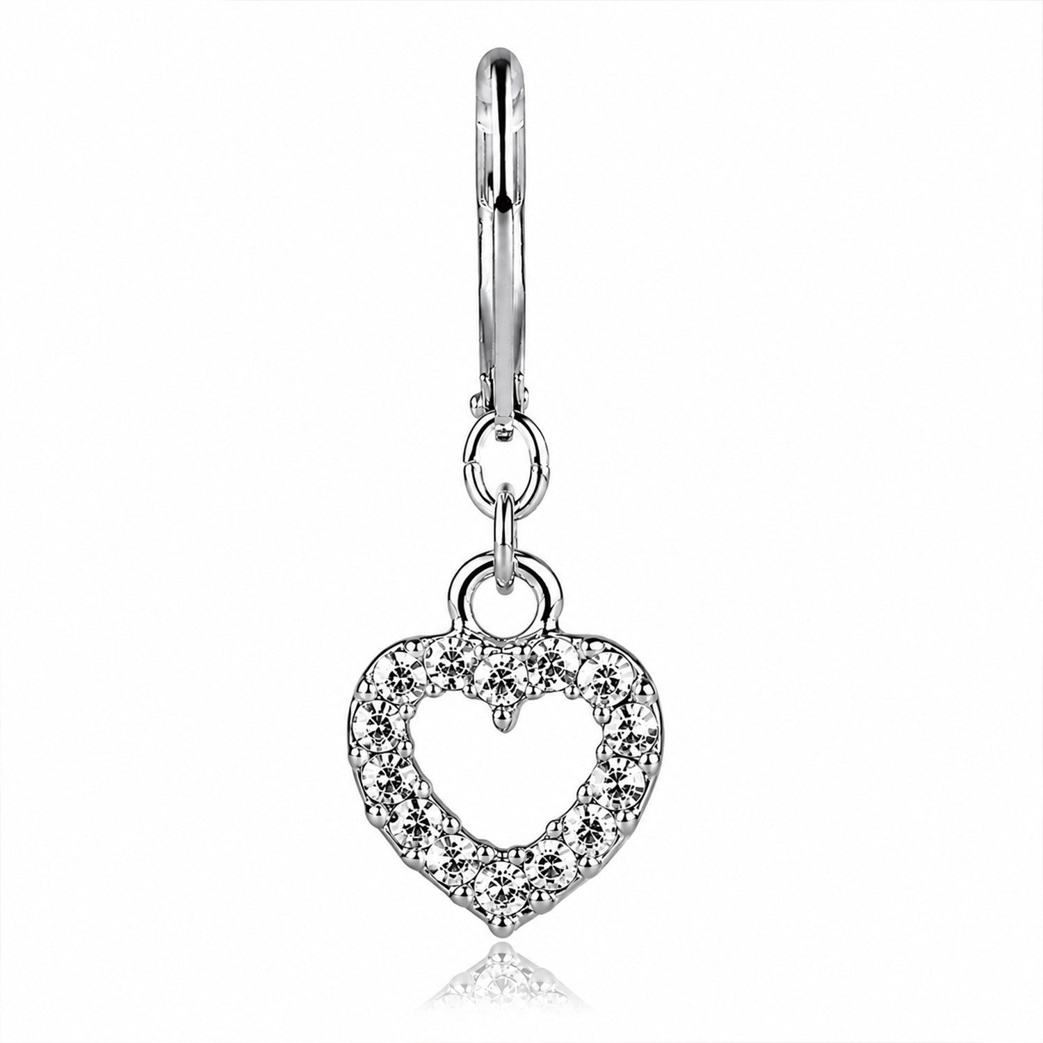 LUISIA® Paar Ohrhänger Herz 'Evie' mit Kristallen von Swarovski®, Krista – Bild 5 von 5