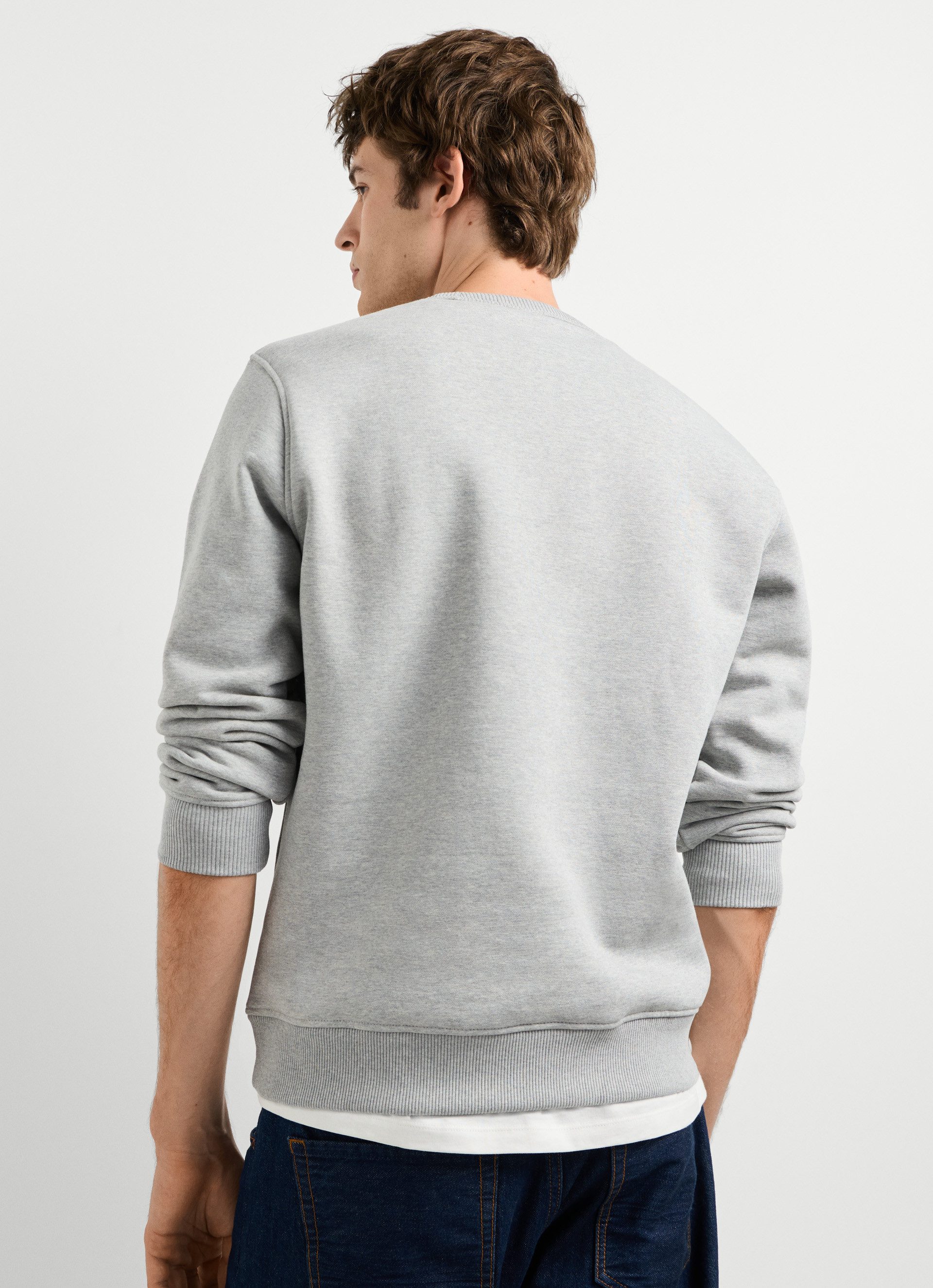 Pepe Jeans Sweatshirt JEFFERSON CREW mit Logostickerei, Baumwollmix – Bild 2 von 5