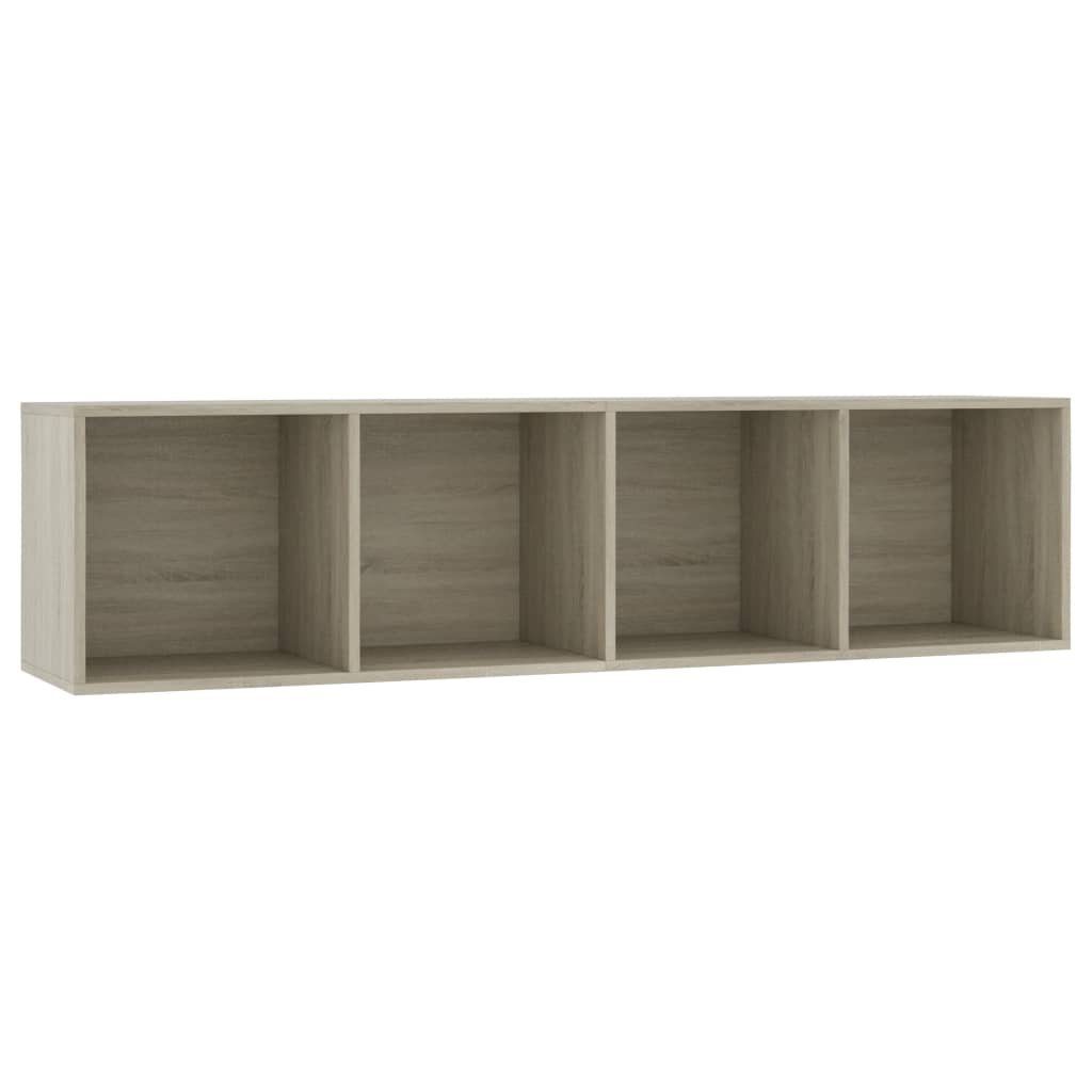 Bücherregal/TV-Schrank 143×30×36 cm Sonoma-Eiche furnicato Wandregal