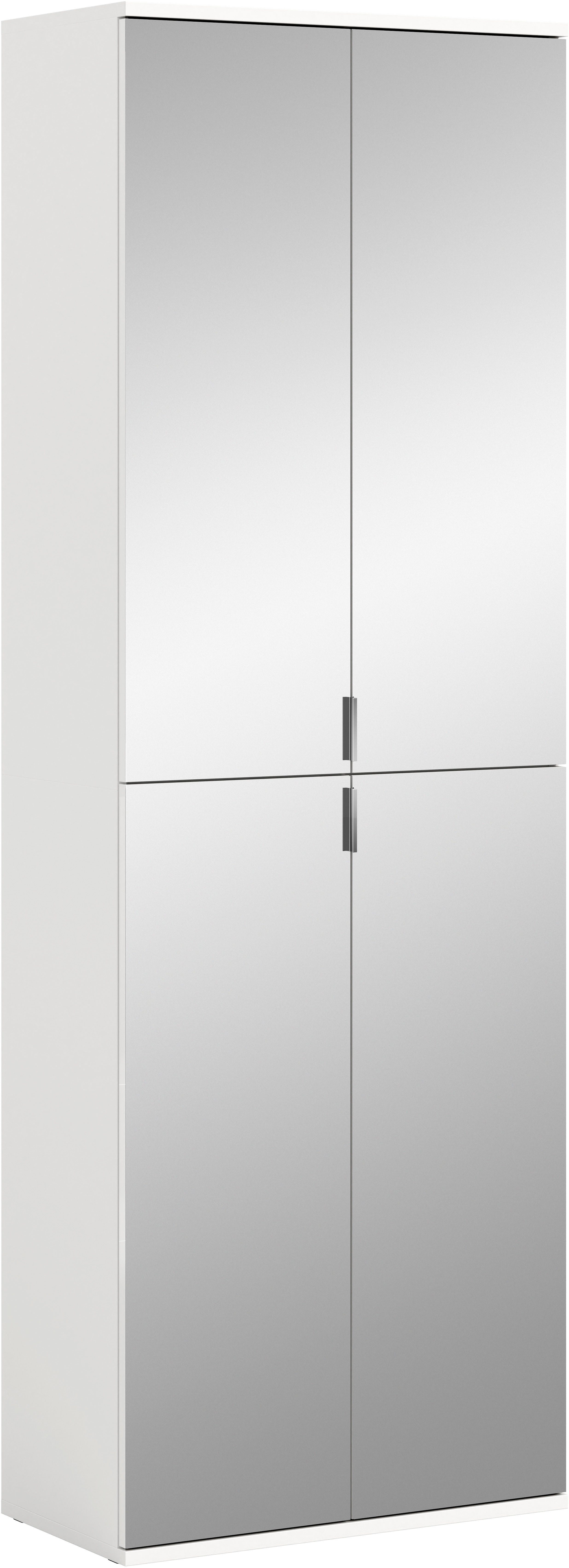 INOSIGN Schuhschrank Trondheim, Höhe 193 cm, 4 Spiegeltüren, 9 Fächer, 7 Ei günstig online kaufen