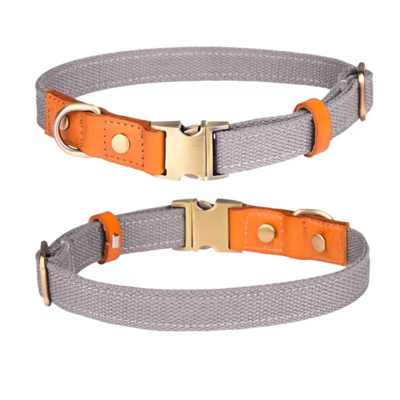 Illes-Laedchen Hunde-Halsband Set Hundehalsband und Hundeleine Leine und Halsband Nylon Leder, hochwertigste Qualität - erhältlich in vielen Größen und Цвета(ов)