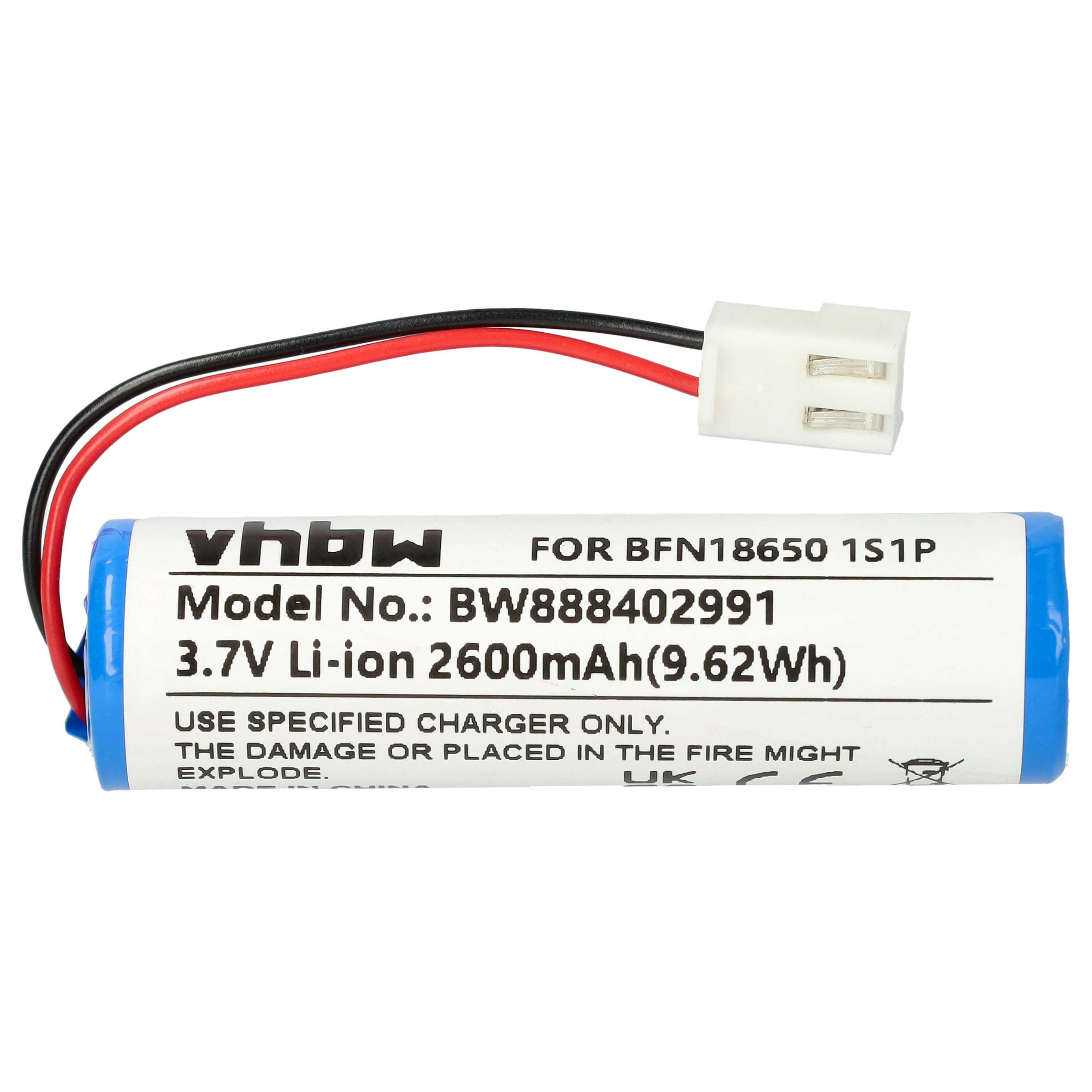 vhbw passend für Leifheit Dry&Clean 51113, 51114, 51000, 51002 Fenstersauge Staubsauger-Akku Akku Li-Ion 2600 mAh (3,7 V, 1 St), Leistungsfähiger Austausch-Akku für Ihren Fensterreinigungsroboter