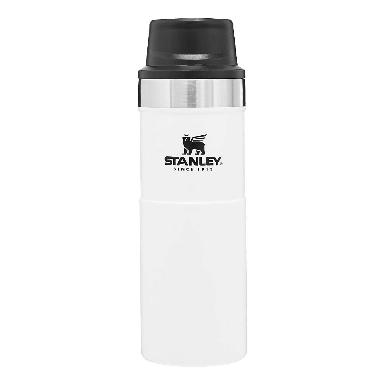STANLEY Coffee-to-go-Becher Stanley Kaffeebecher CLASSIC TRIGGER-ACTION l Polar White 0,473