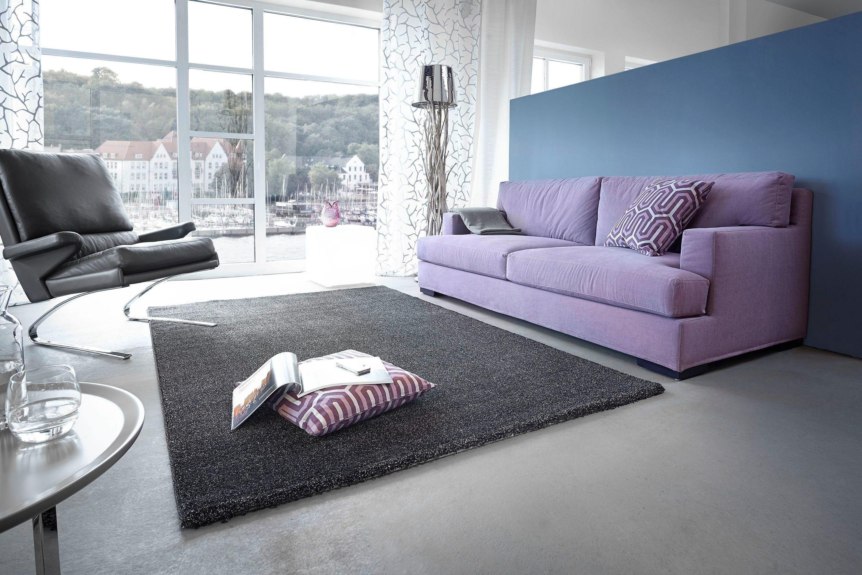 ASTRA Teppich Samoa Uni, rechteckig, Höhe: 20 mm, hochwertiger Kurzflor in vielen Farben, Wohnzimmer