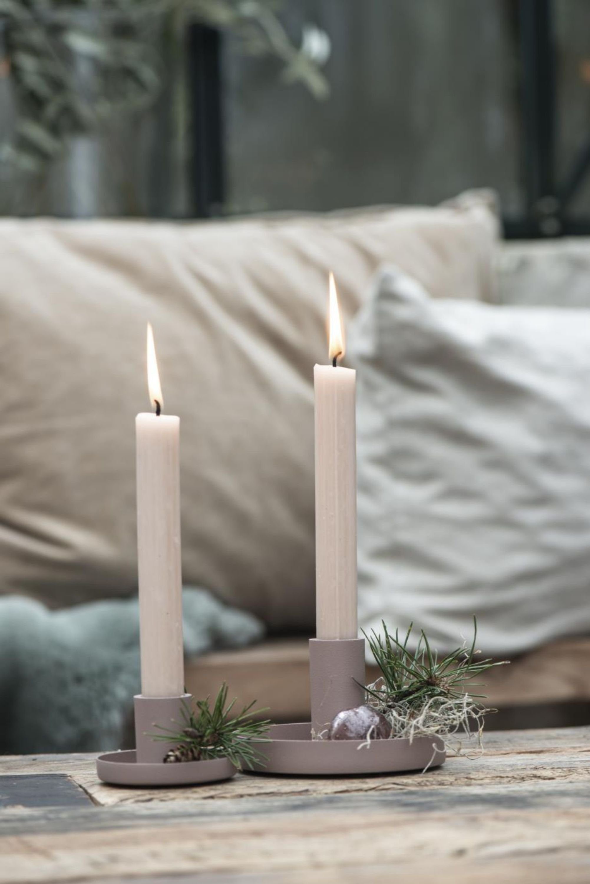 Kerzenständer, Stil Kandelaber, skandic Malva Ib schwarz Laursen Stück 2 moderne matt