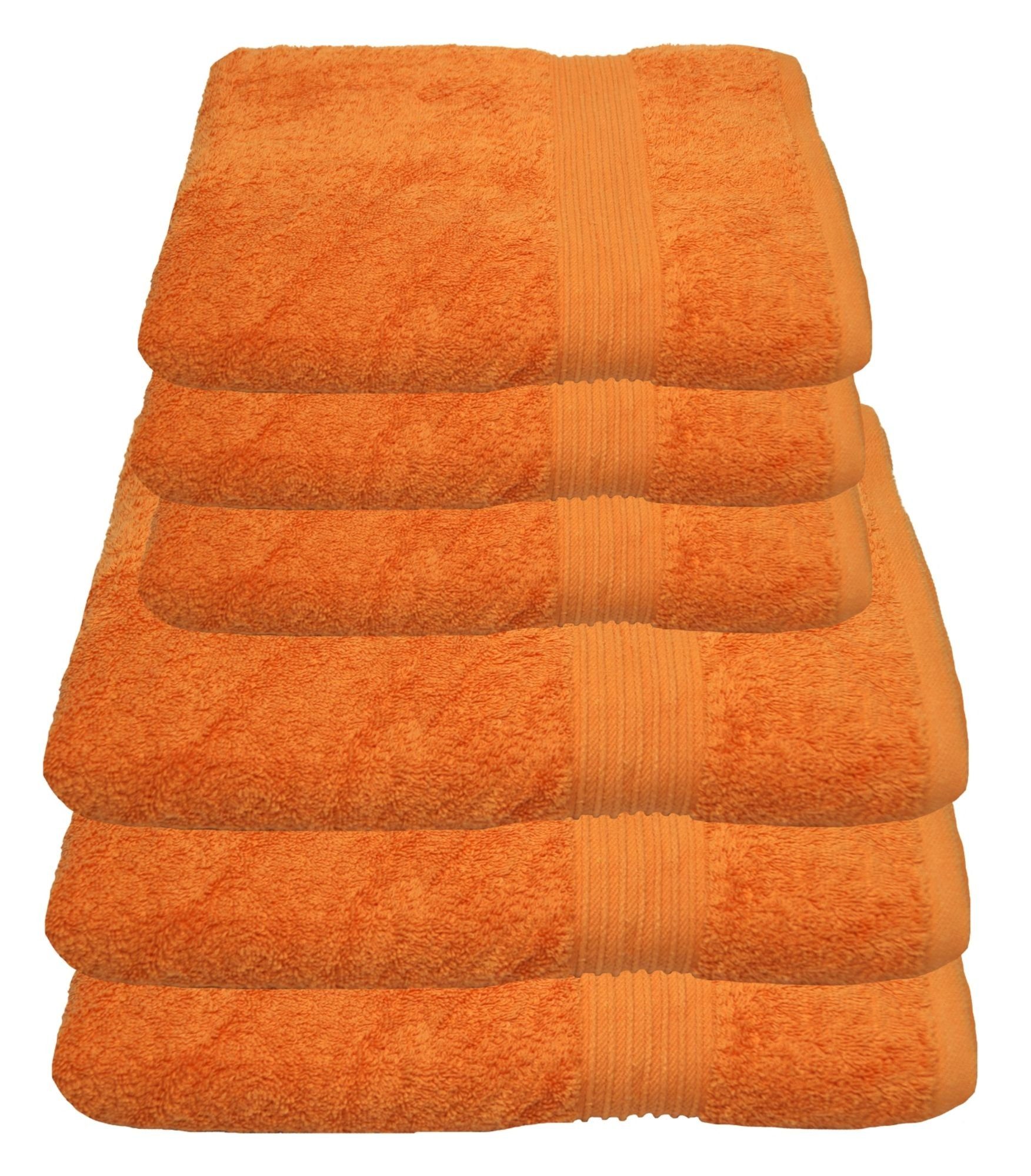 Julie Julsen Handtücher 6-Handtücher-Orange, Baumwolle (6-St) günstig online kaufen