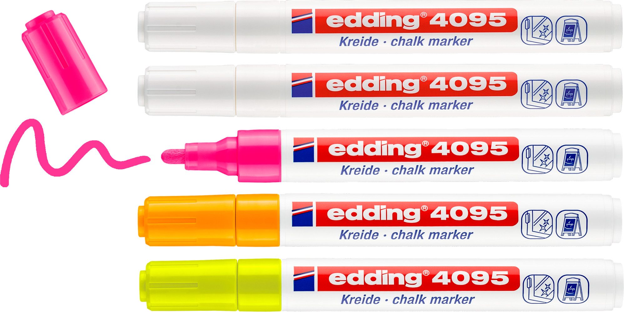edding Kreidemarker 4095 Chalky, 5er-Set