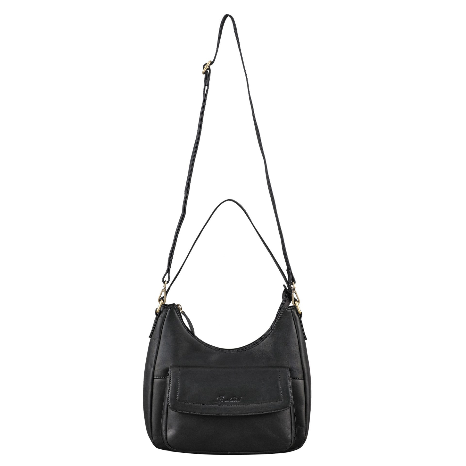 Benthill Handtasche Damen Echt Leder Schultertasche Umhängetasche Ledertasche Umhängegurt, Schultergurt / Umhängegurt Reißverschlussfach