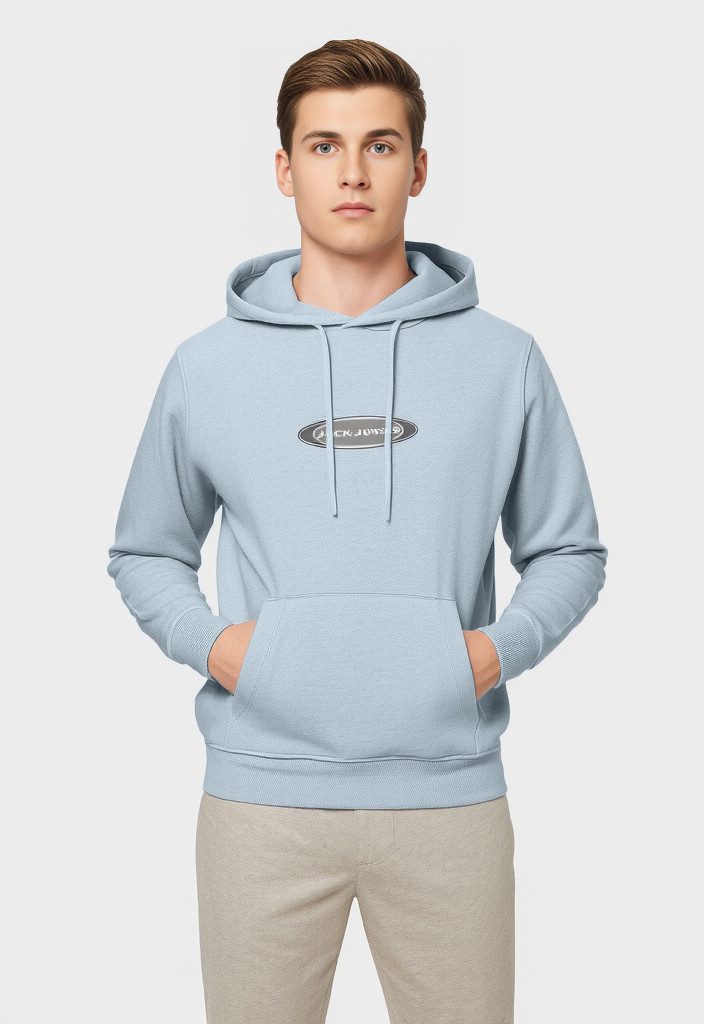 Jack & Jones Hoodie JCOPACER LOGO PRINT SWEAT HOOD günstig online kaufen