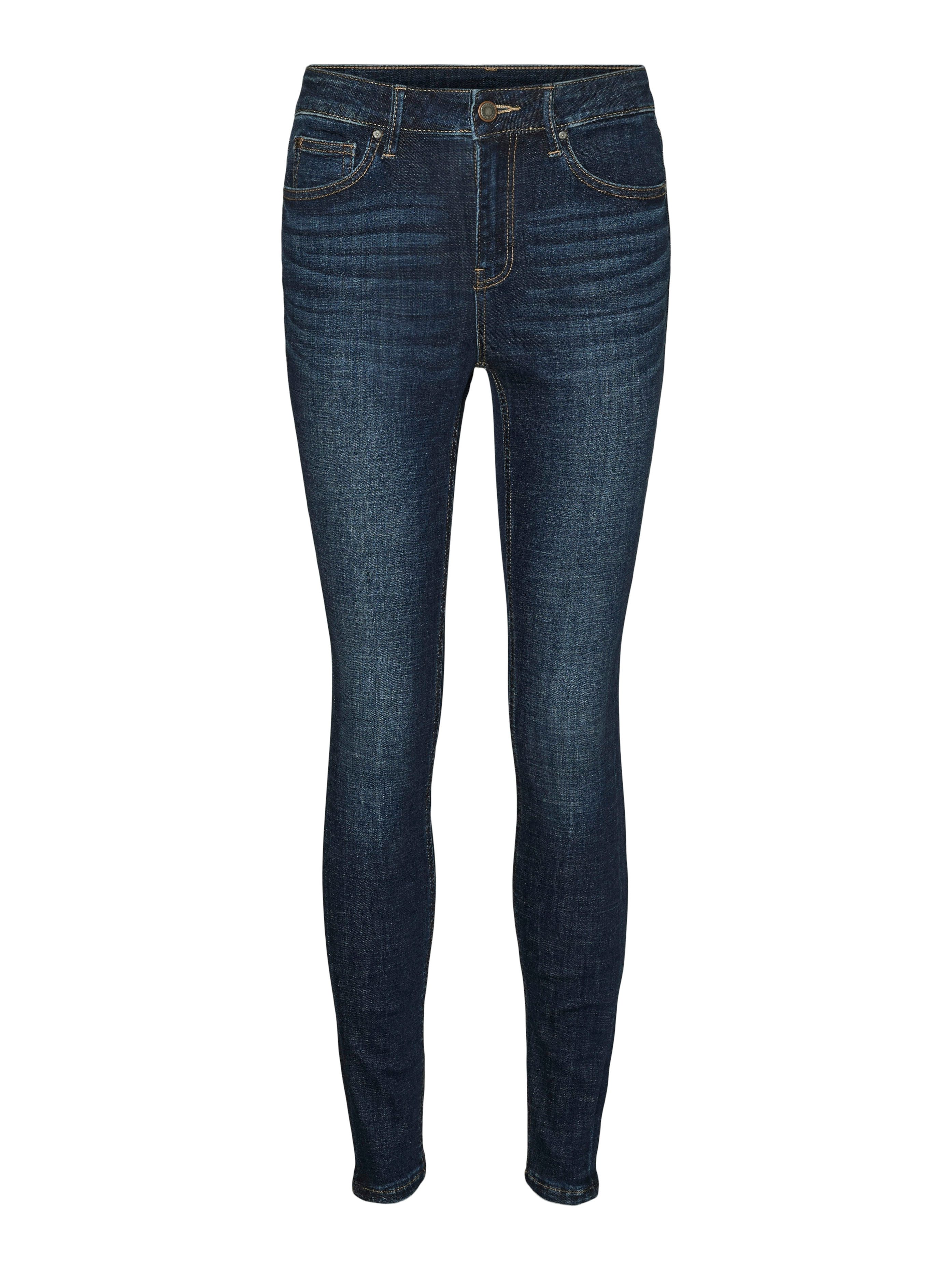 Vero Moda Skinny-fit-Jeans VMFLASH MR SKINNY JEANS LI3303 GA NOOS Baumwollmischung mit Stretch, regular waist, skinny fit