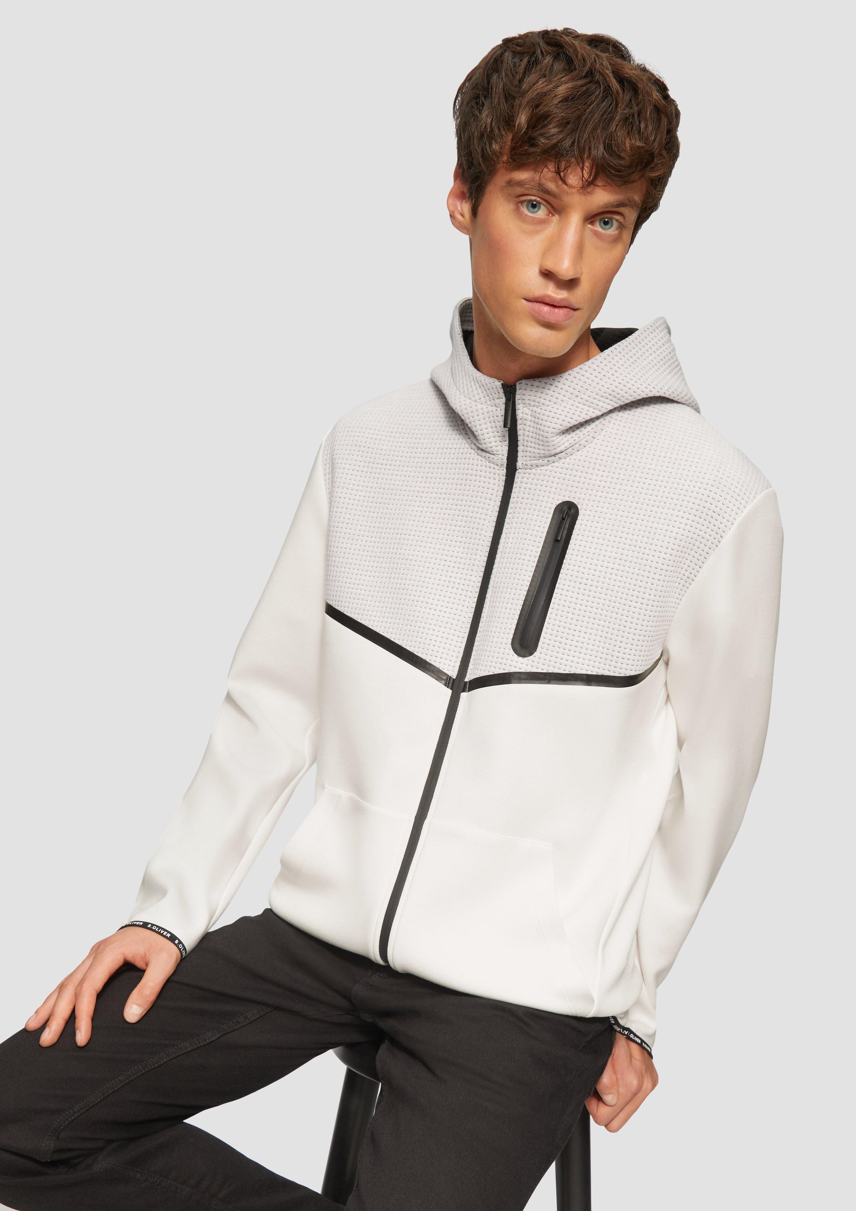 s.Oliver Allwetterjacke Sportive Jacke im Fabricmix günstig online kaufen