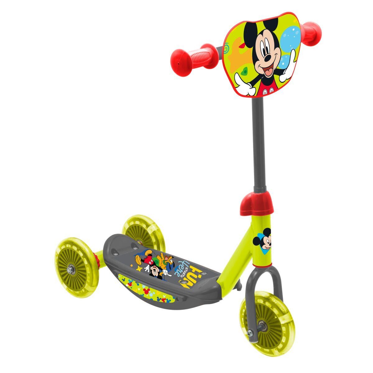 Disney Dreirad Disney Mickey 3-Rad Scooter – Verstellbar, Rutschfeste Platt günstig online kaufen