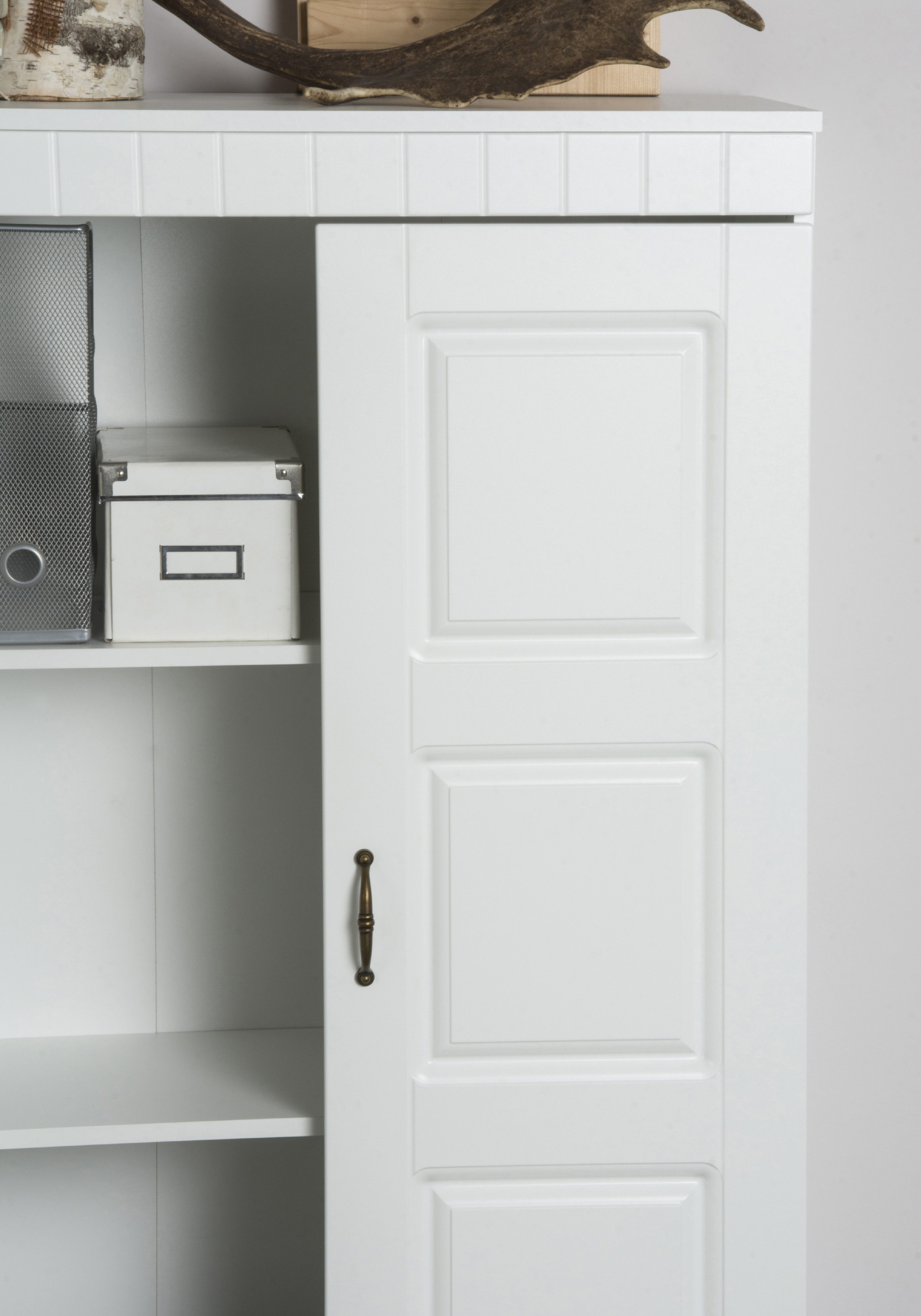 VOGL Möbelfabrik Aktenschrank Hans mit Metallgriffen, 3 große Fächer, Höhe 124 cm Made in Germany
