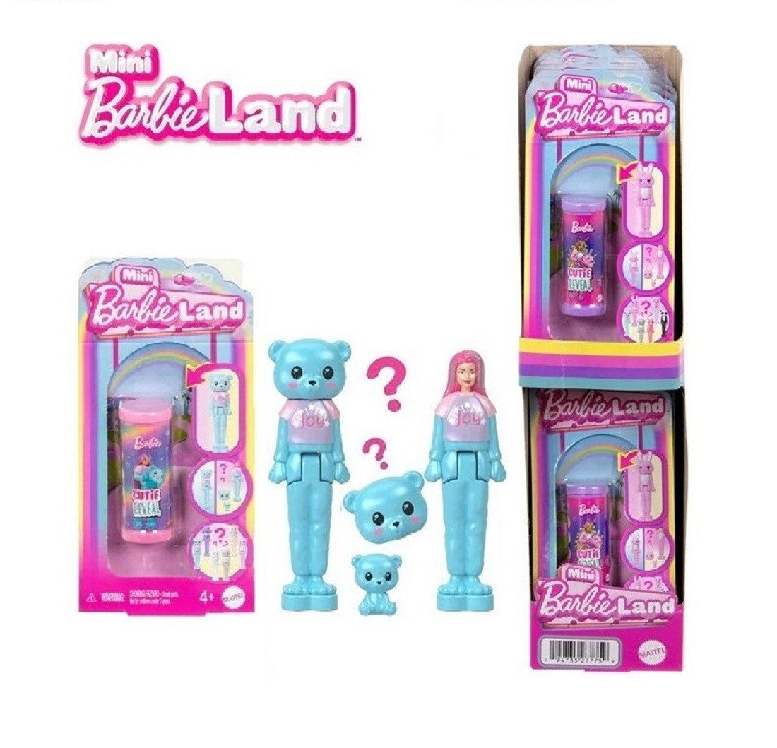 Mattel® Spielfigur Mini BarbieLand Cutie Reveal Überraschungsfigur im Blind Bag, (Spar-Set, 1-tlg), Zufällige Sammelfigur mit Dose, Haustier und Überraschungsef – Bild 5 von 5