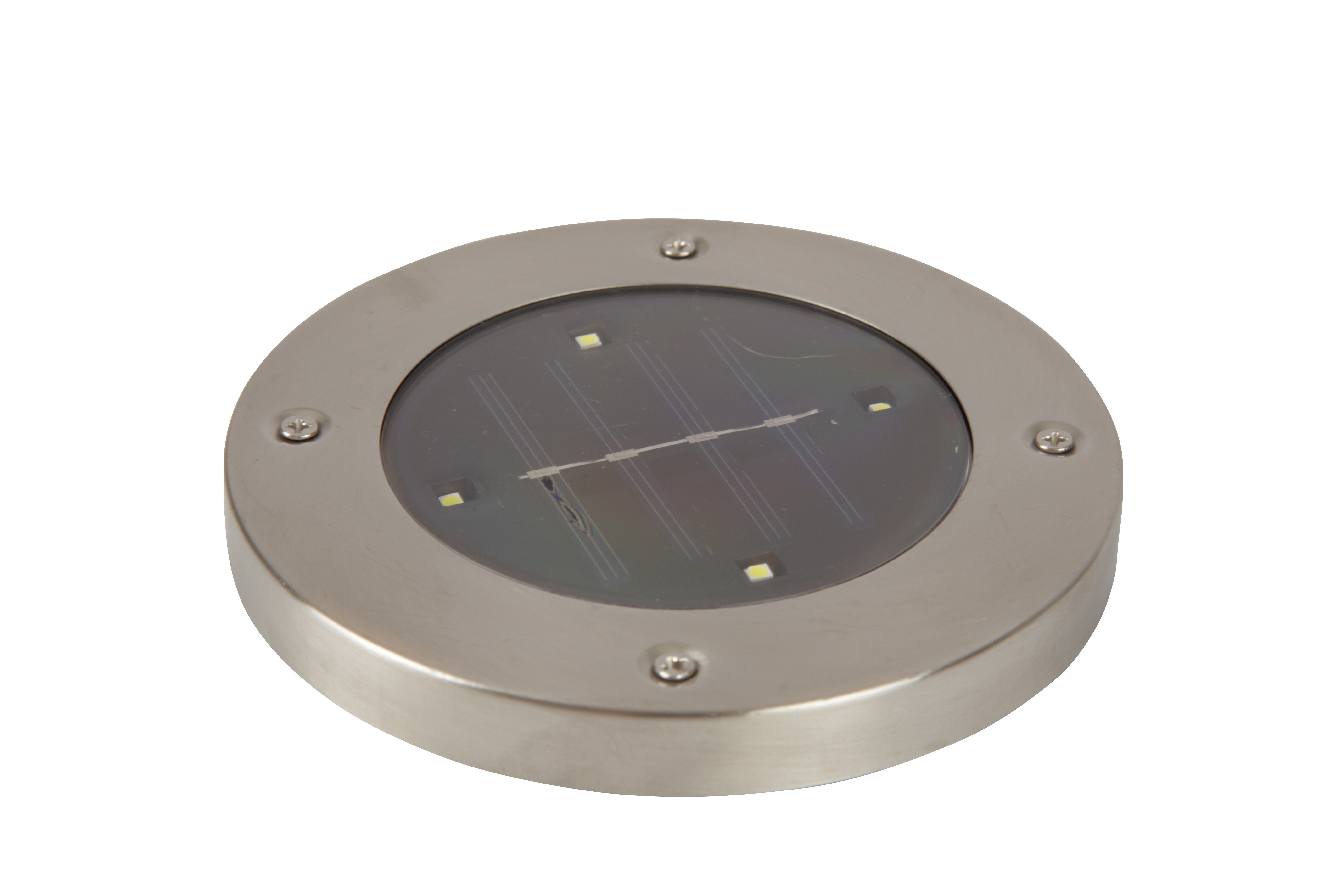 Bodenstrahler kaltweißK, Grundig Solar LED Outdoor wasserdicht Solarleuchte IP65, fest - integriert, Solarlicht LED Gartenleuchte