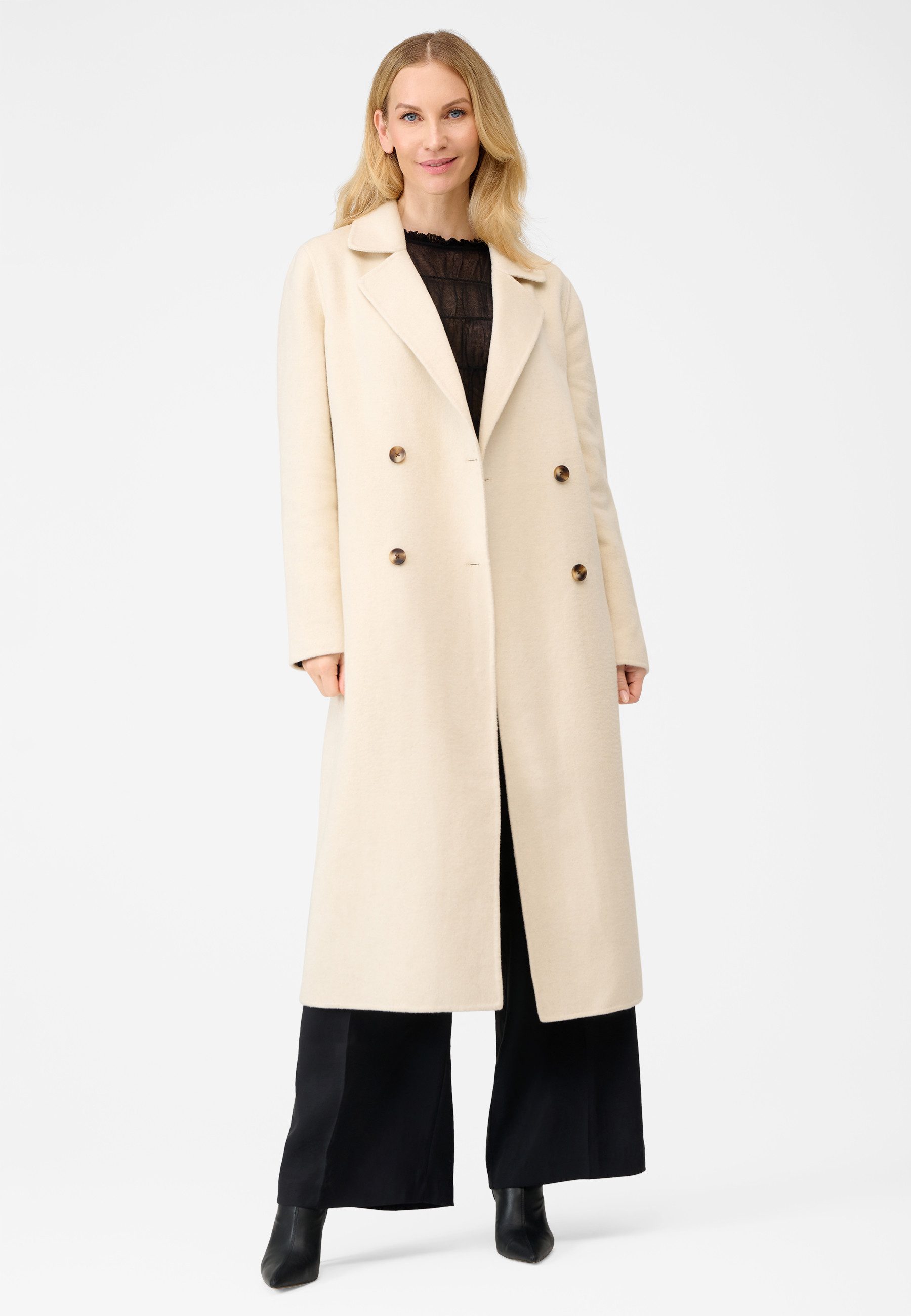 RICANO Wollmantel Clara Damen Wollmantel mit Reverskragen günstig online kaufen