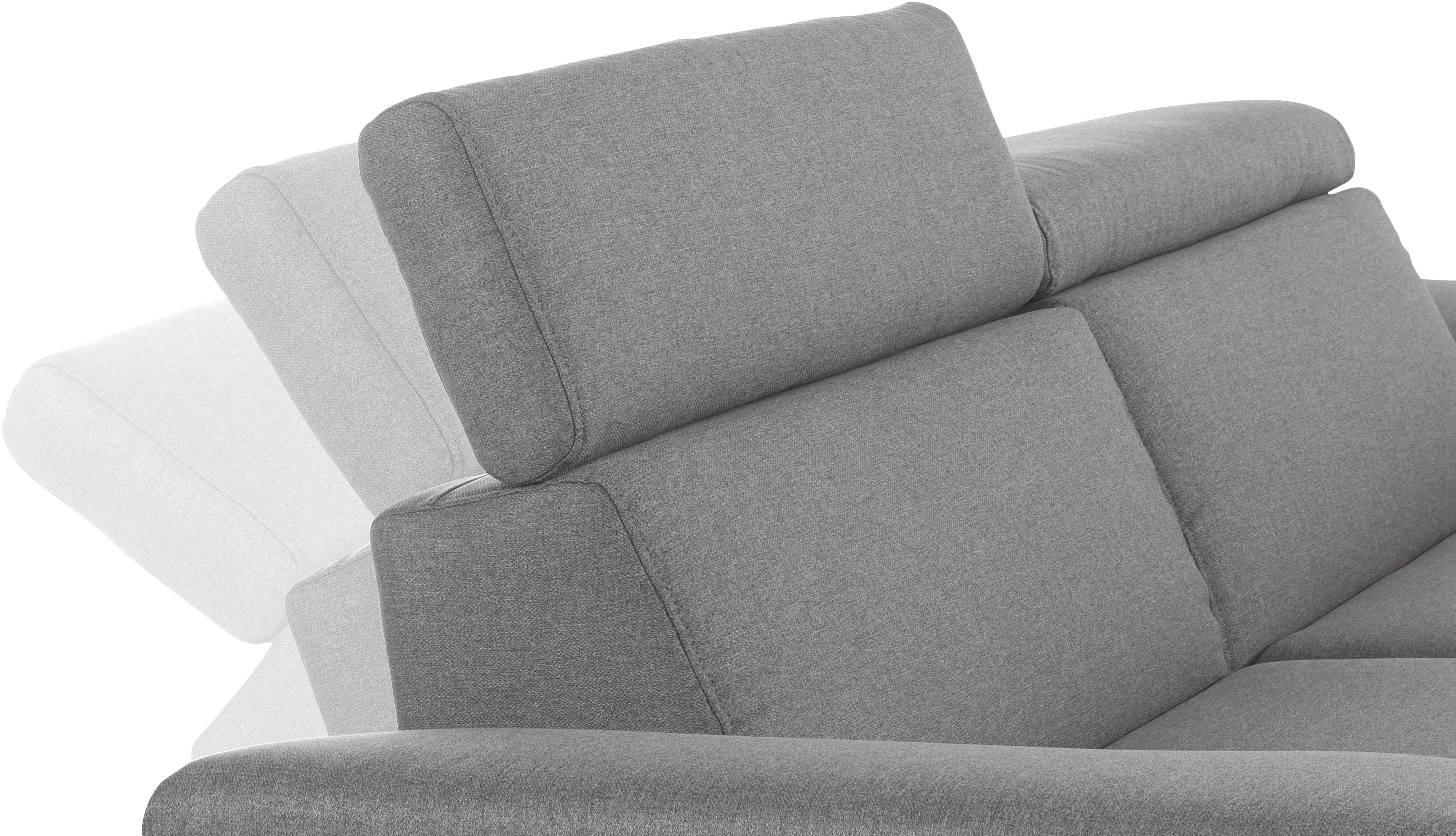 Places of Style 2,5-Sitzer Trapino wahlweise Lederoptik Luxus, mit Luxus-Microfaser Rückenverstellung, in