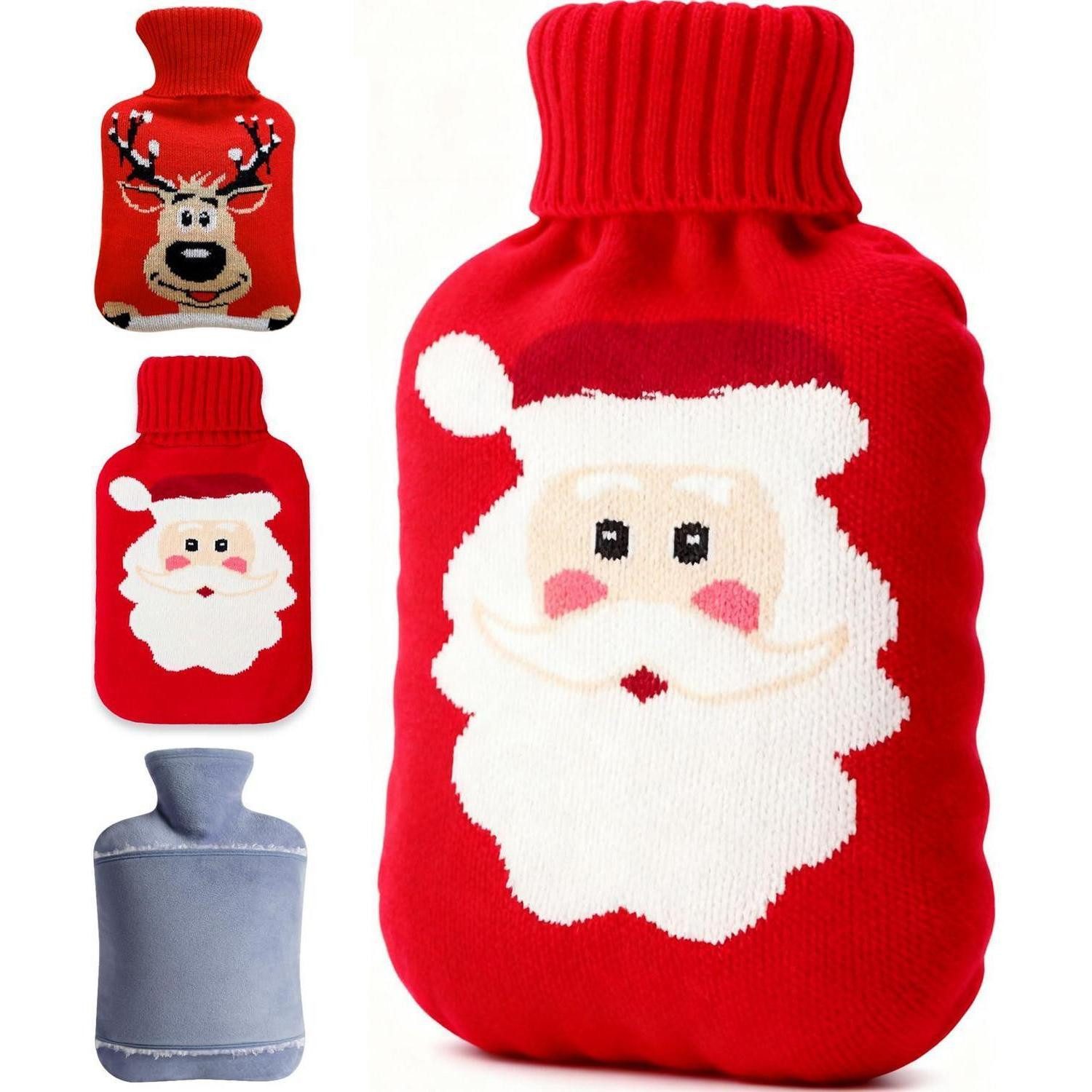LuxusKollektion Wärmflasche Wärmflasche mit Bezug 2L Weihnachten