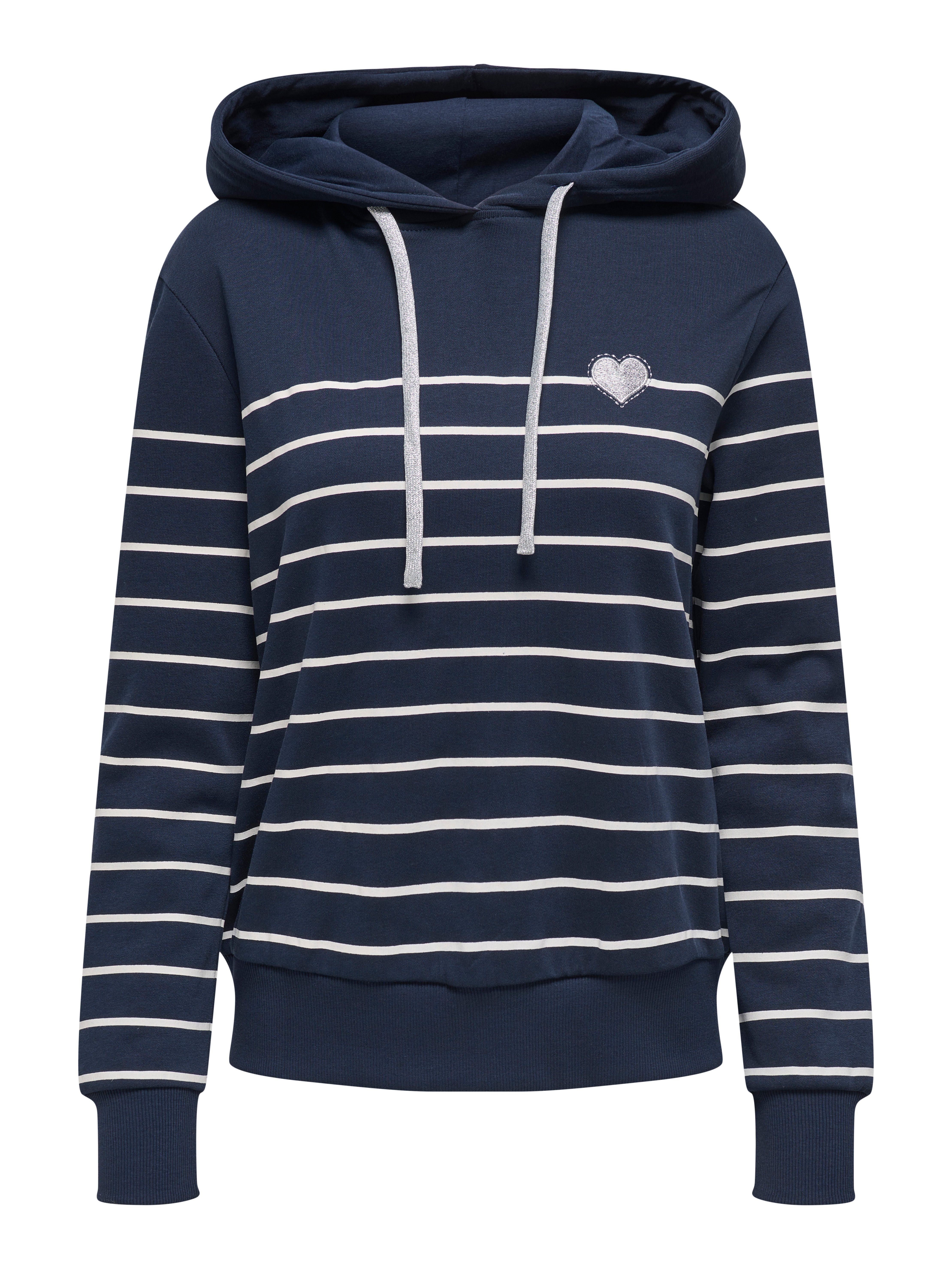 ONLY Kapuzensweatshirt "ONLADELLE L/S STRIPE HOOD SWT" günstig online kaufen