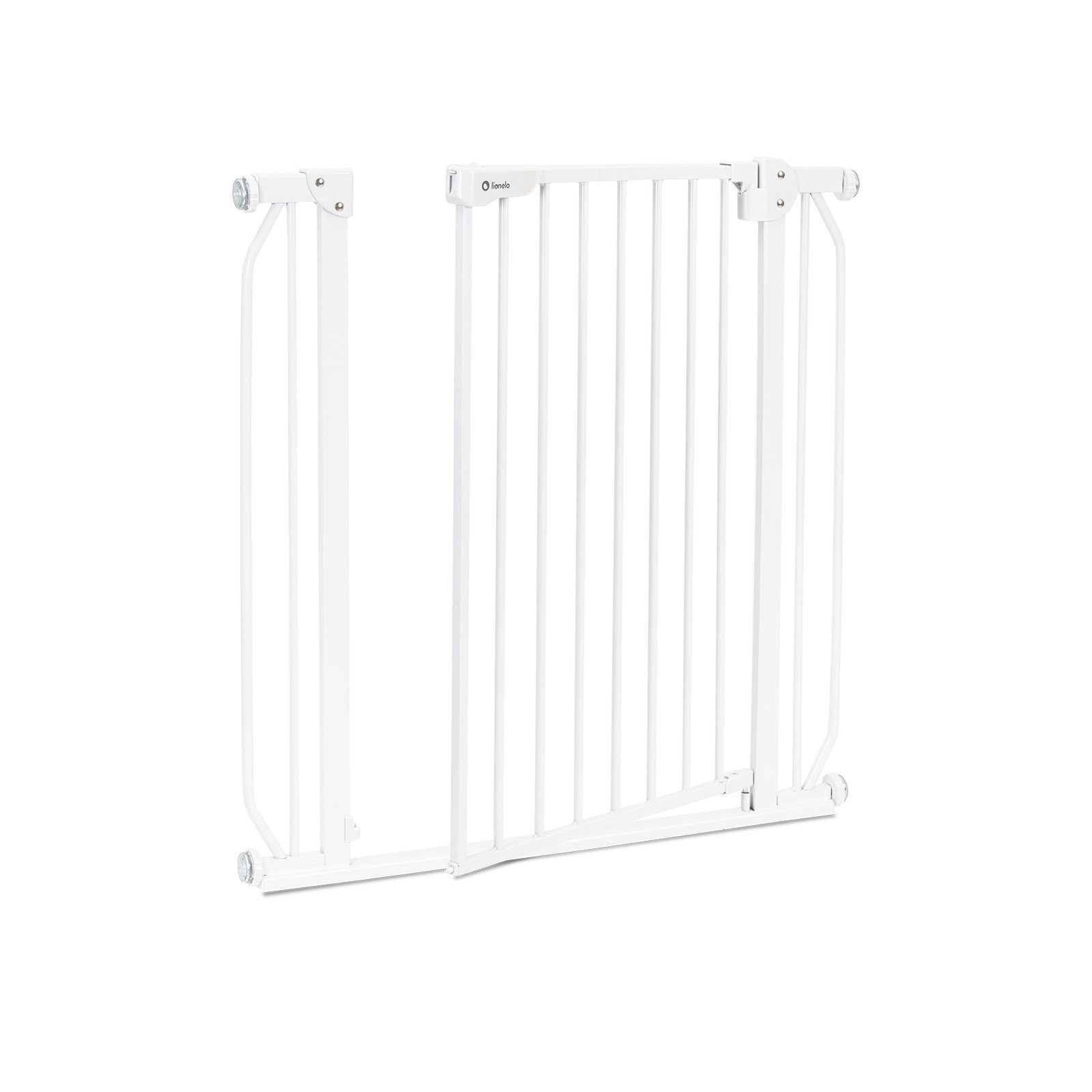 lionelo Türschutzgitter Truus Slim und Led (TOP), ohne Bohren Metall 90° Stop beidseitig schwenkbar 75-105cm – Bild 4 von 5