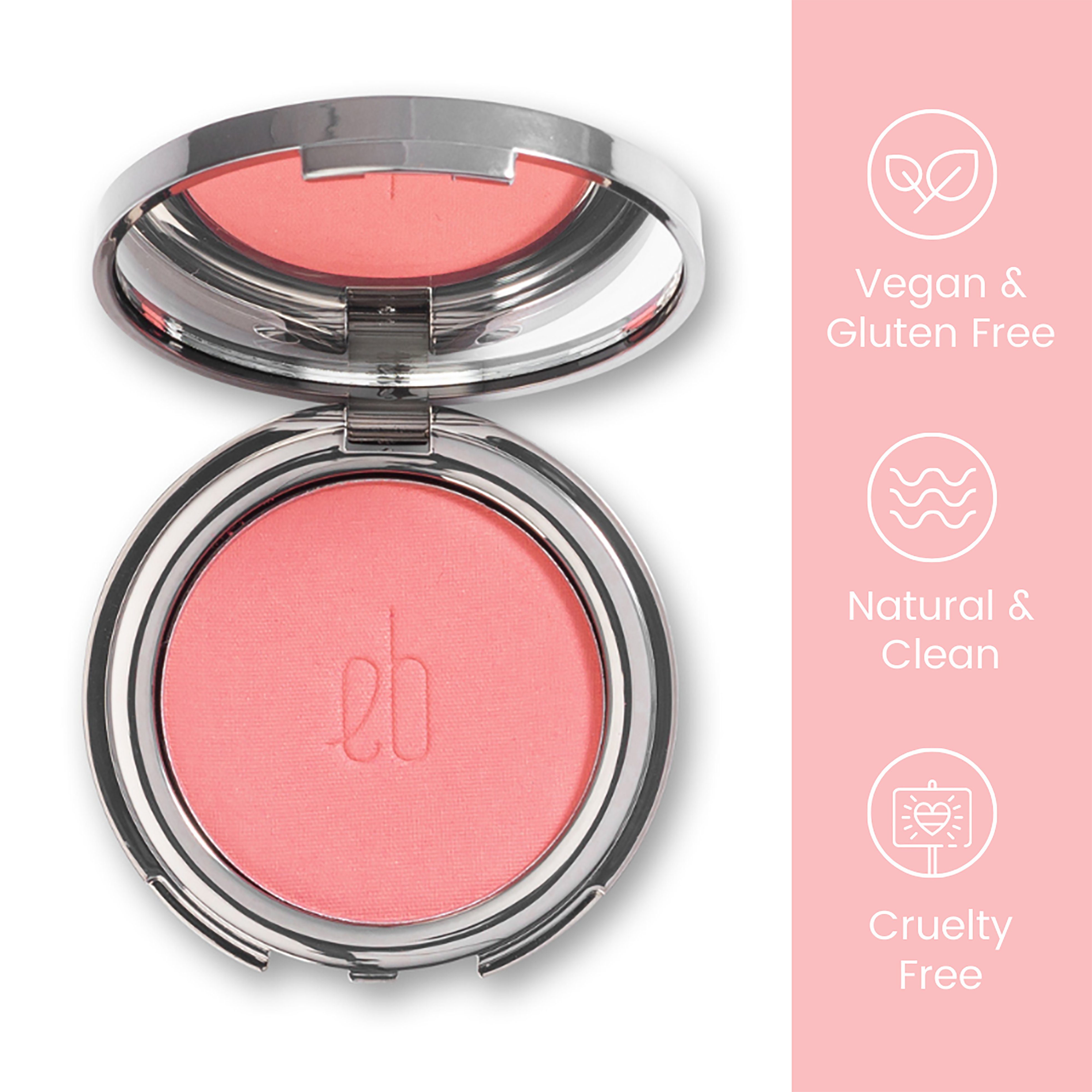 Blush, Natural, Clean, Rouge-Palette frei, Vegan, ETHEREAL Langhaltend Veil Mineral Rouge, Coral Gluten Veil BEAUTY® Desire Mineral