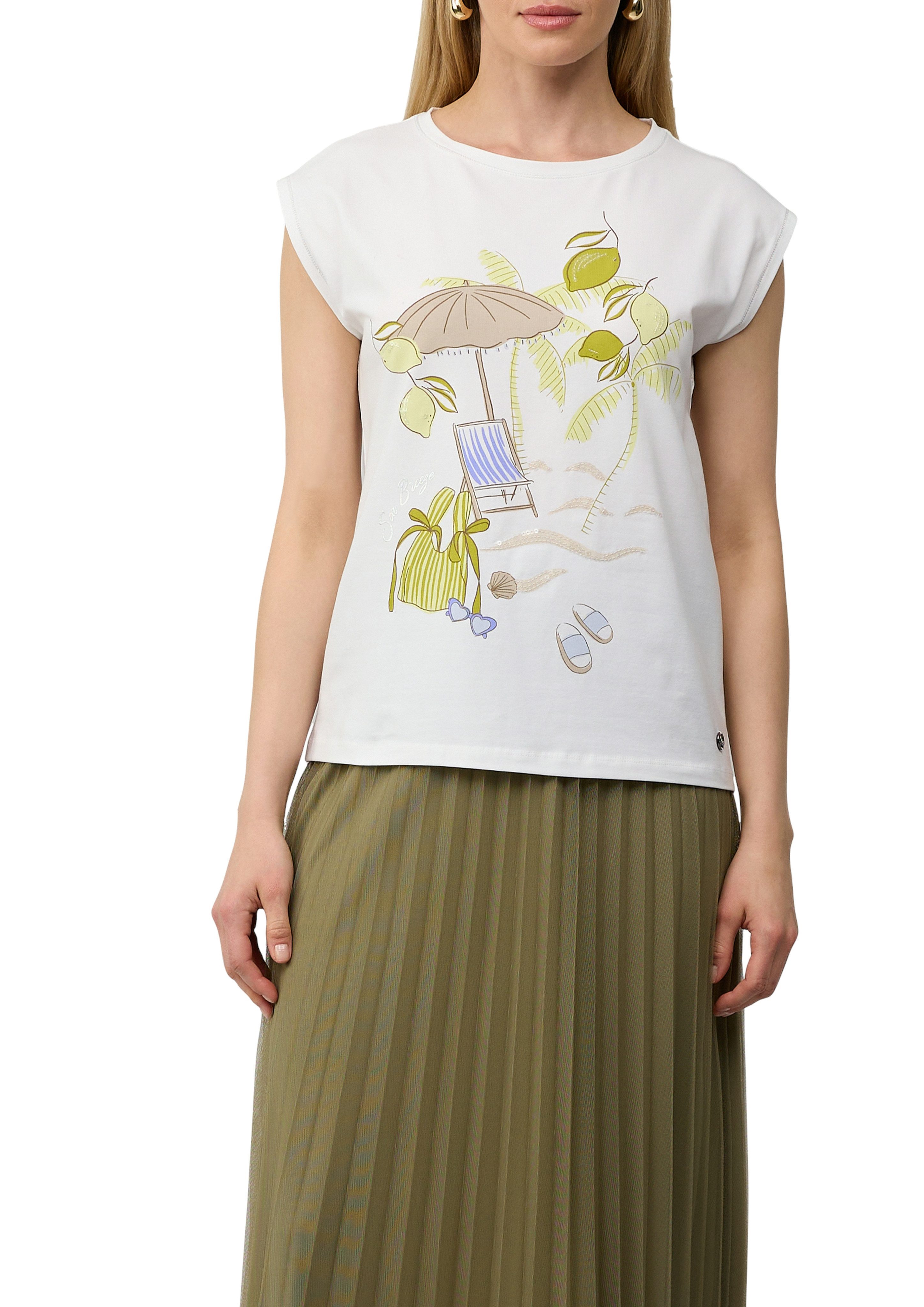 s.Oliver BLACK LABEL T-Shirt mit Motiv günstig online kaufen