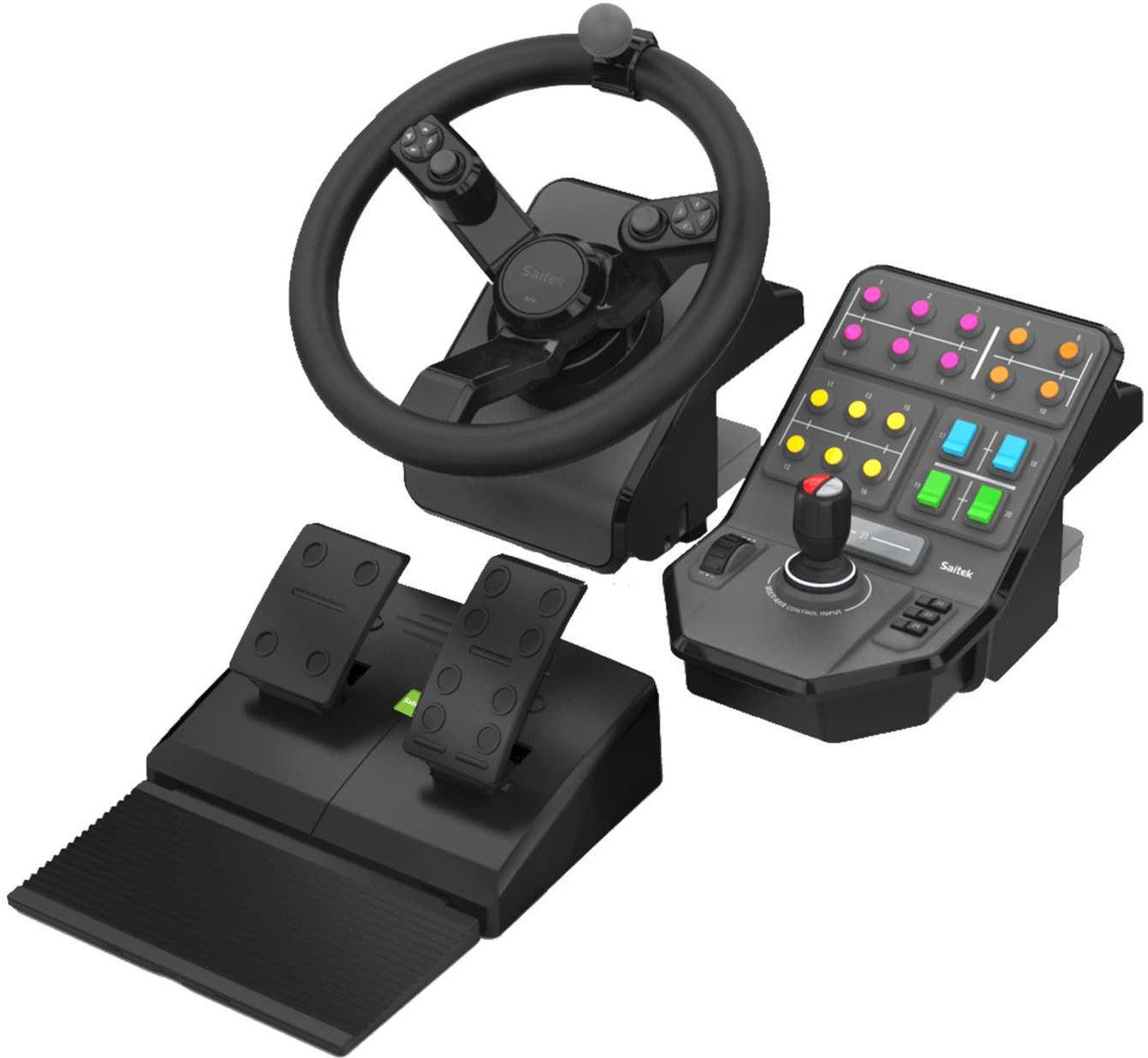 Logitech G Logitech G Saitek Farm Sim Controller PC-Lenkrad (Packung, Programmierbare Tasten, ergonomisch, USB-Plug-and-Play)