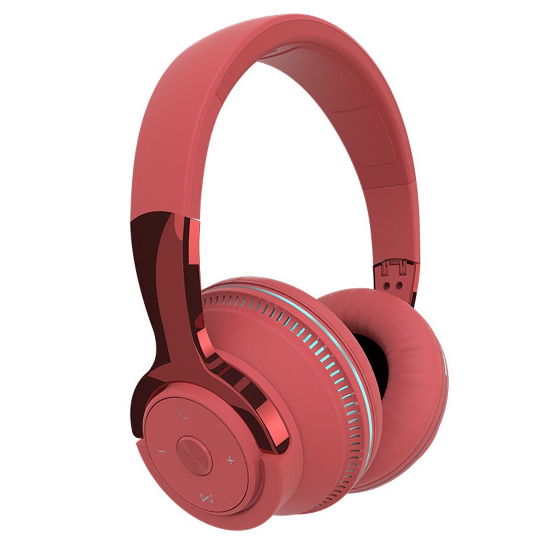 DÖRÖY Bluetooth-Headset, kabelloses Gaming-Headset, Vollpaket-Sport-Headset Bluetooth-Kopfhörer Rot | Kopfhörer