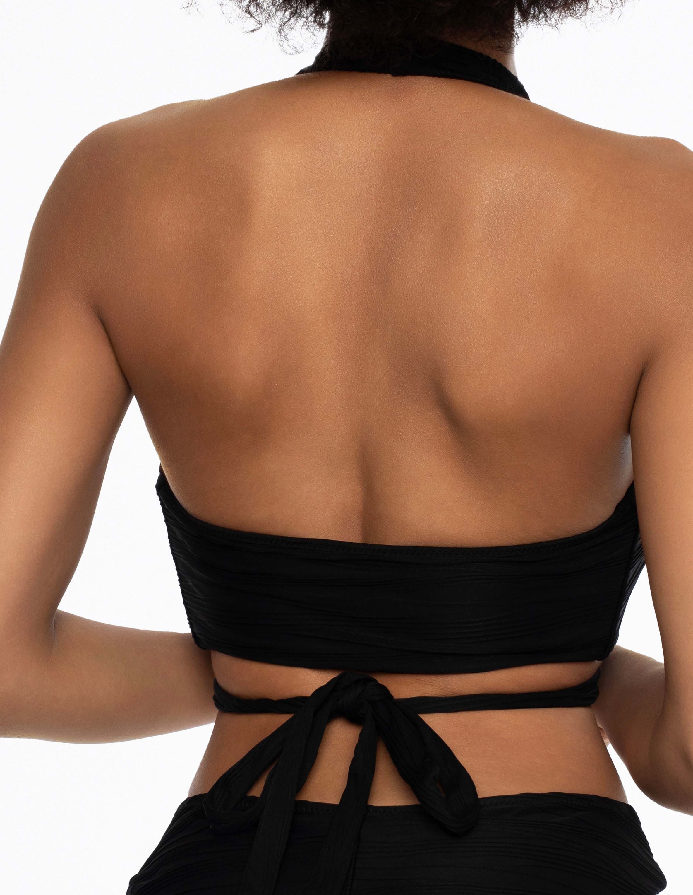 ESOTIQ Bügel-Bandeau-Bikini-Top Bikini Top Bandeau Aruna, ohne Polster, Neckholder