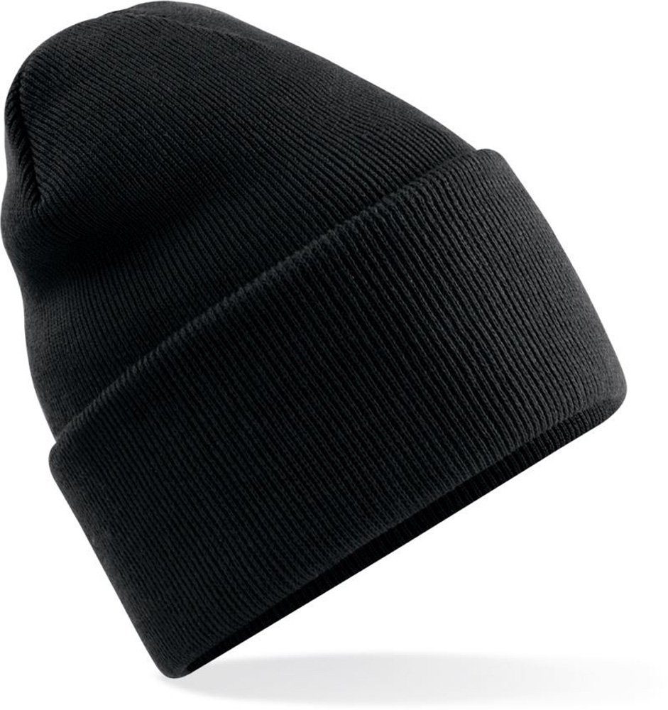 Modescout Stadler Beanie Wintermütze Strickmütze mit langem Umschlag mit 50% recyceltes Polyester, angenehmer Tragekomfort