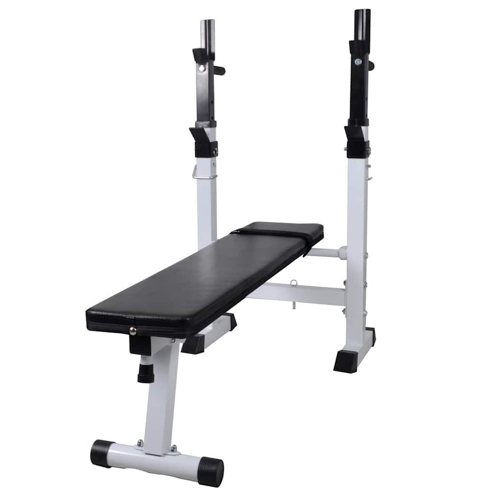 vidaXL Hantelbank Hantelbank Flachbank, Fitness Trainingsgewicht Bank gerade Fitnessstudio Übungsgeräte