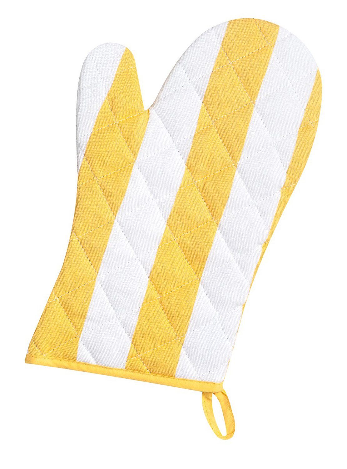 Kracht Topfhandschuhe Blockstreifen, (Set, 2-tlg., Set), 2er Set Ofenhandschuhe, wattiert, ca. 20x30 cm