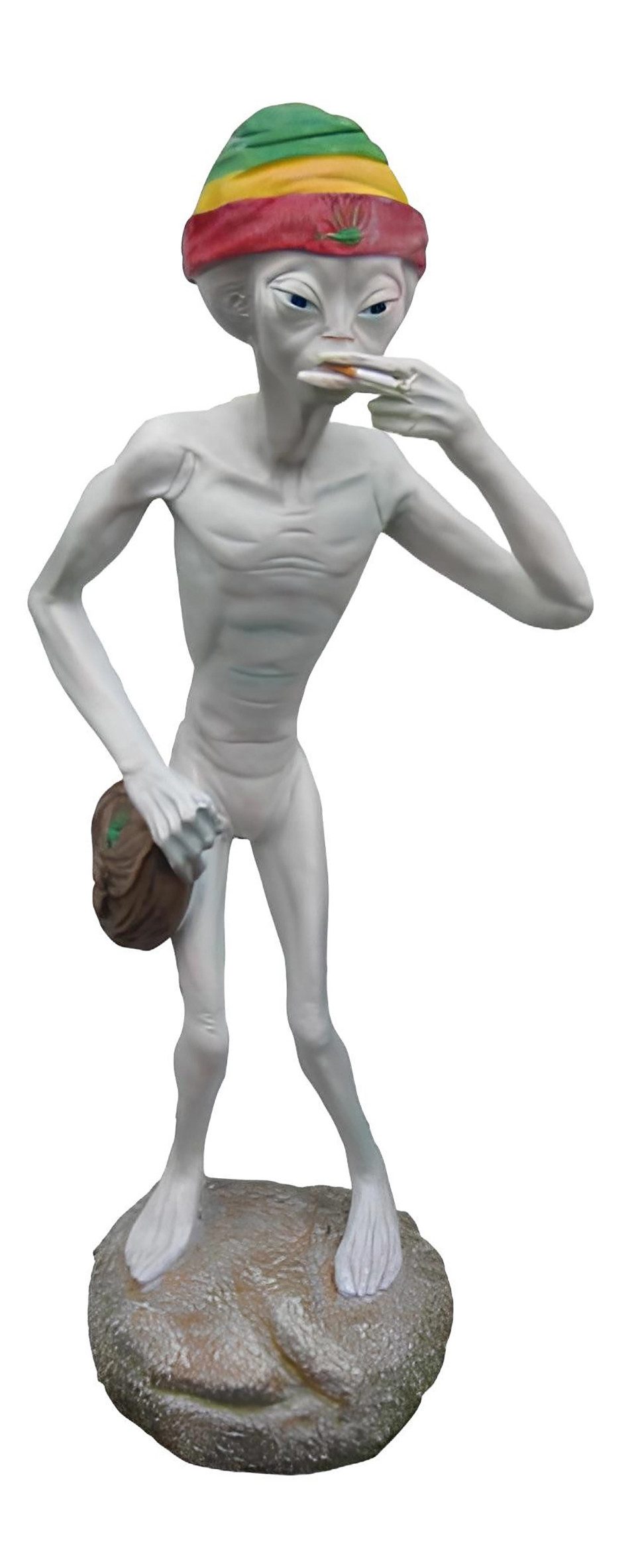 JVmoebel Dekofigur Lustige Alien Figur aus handbemaltem Stuckgips für den Innenbereich, Made in Europa