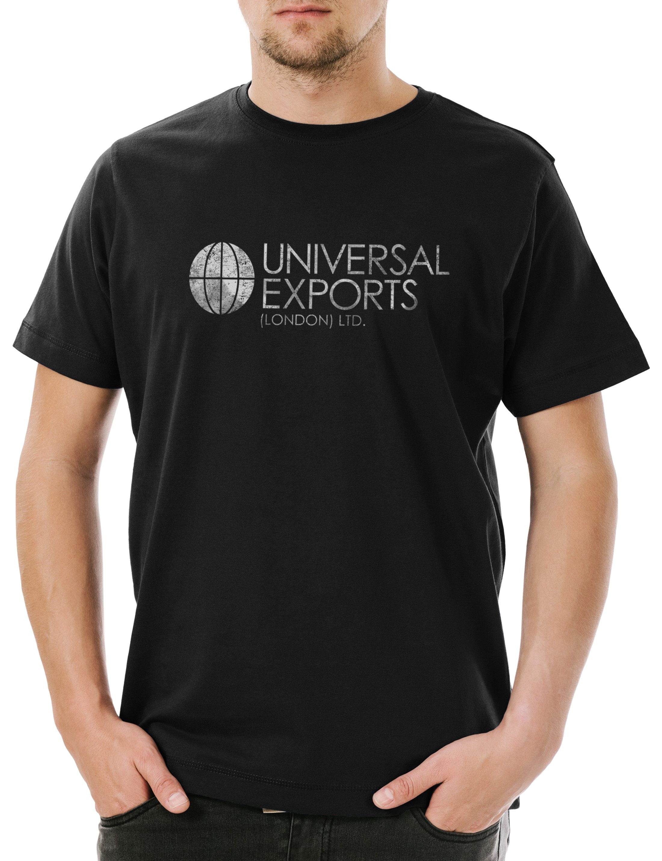 Urban Backwoods Print-Shirt Universal Exports Herren T-Shirt James MI6 Agent Company Bond Logo (1-tlg) Zeichen Sign Insignia London