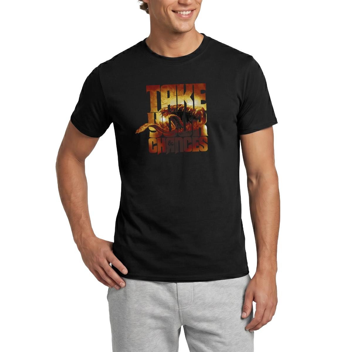 T-Shirt Dungeons & Dragons DND Take Your Chances Zitat Männer T-Shirt