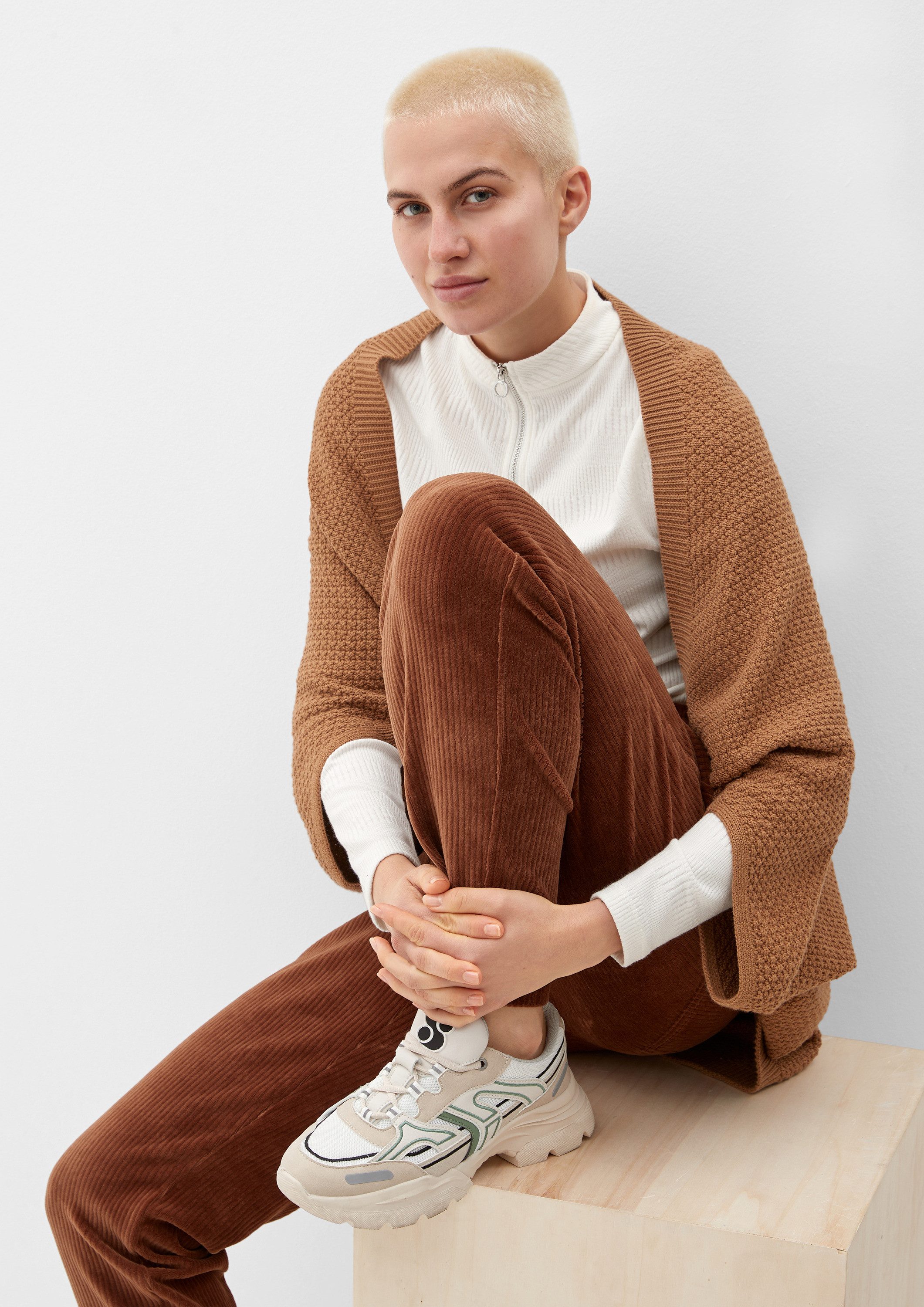 s.Oliver Poncho Indoor-Poncho Poncho aus Baumwollmix günstig online kaufen