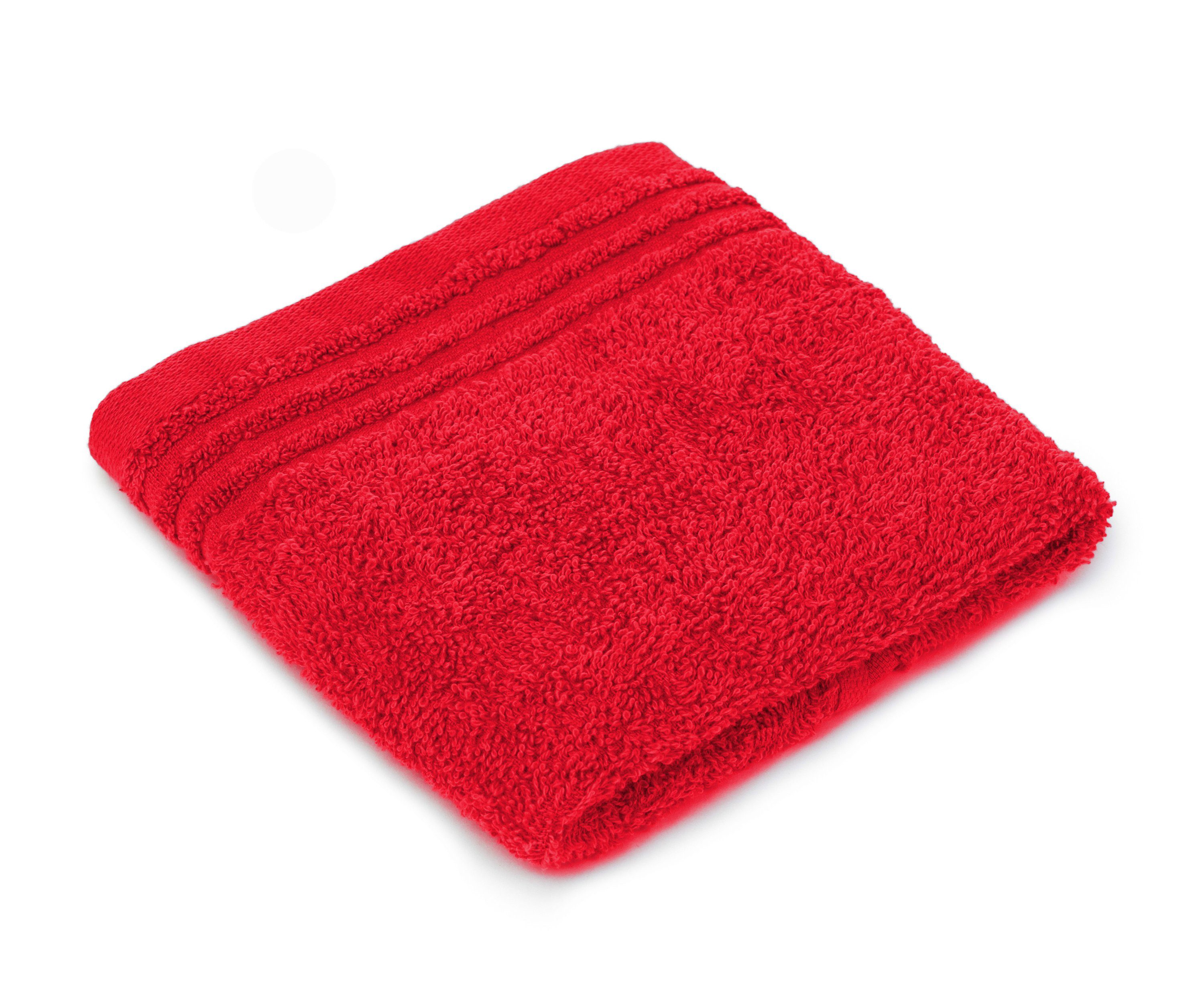Gözze Gästehandtuch GÖZZE Gästetuch HAMBURG rot BL 30x50 cm rot