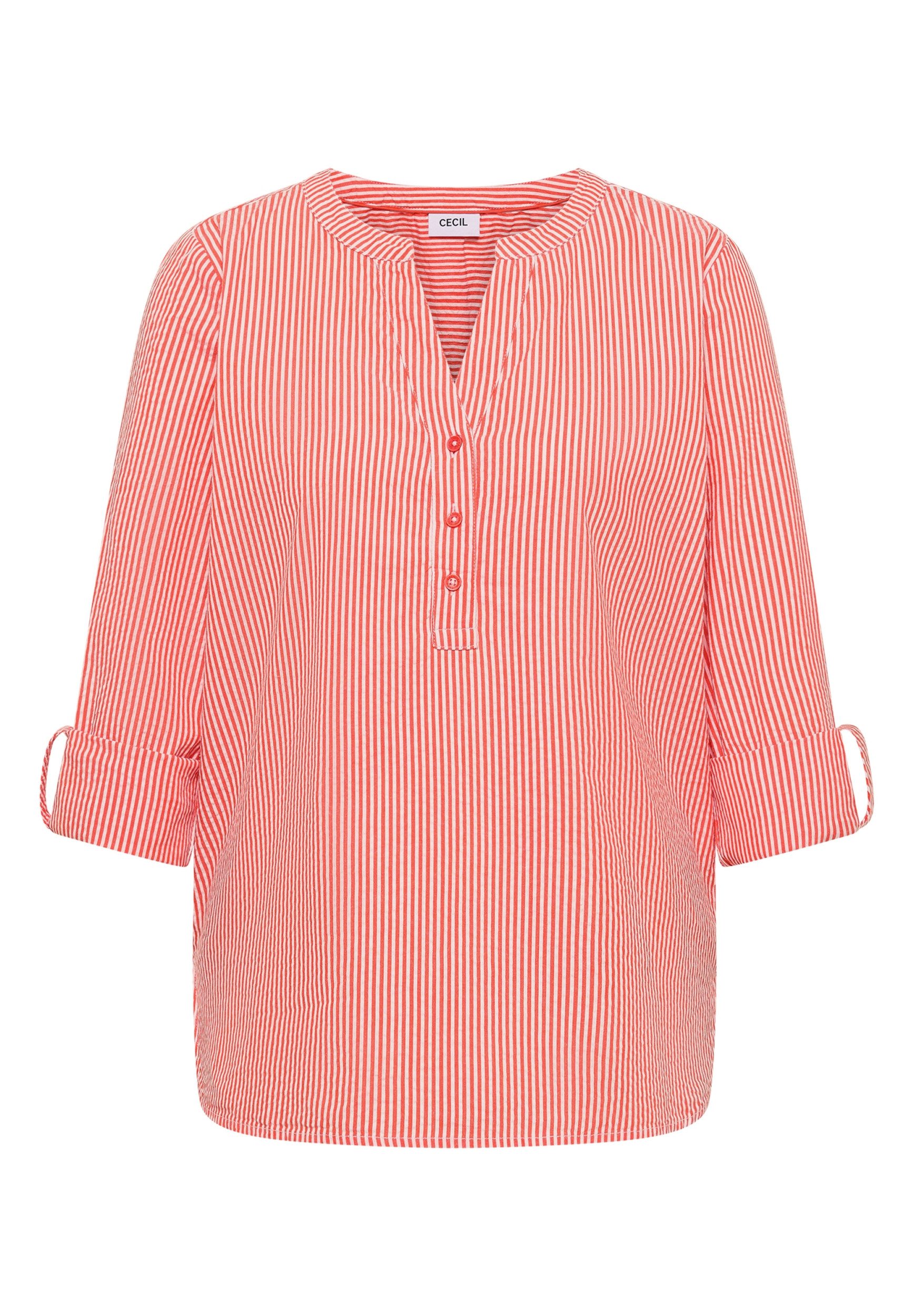 CECIL Langarmbluse Seersucker Stripe Blouse günstig online kaufen