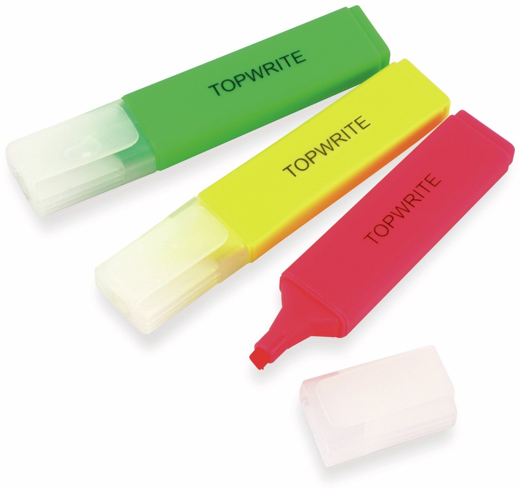 Topwrite Bleistift TOPWRITE Textmarker-Set 3 Stück