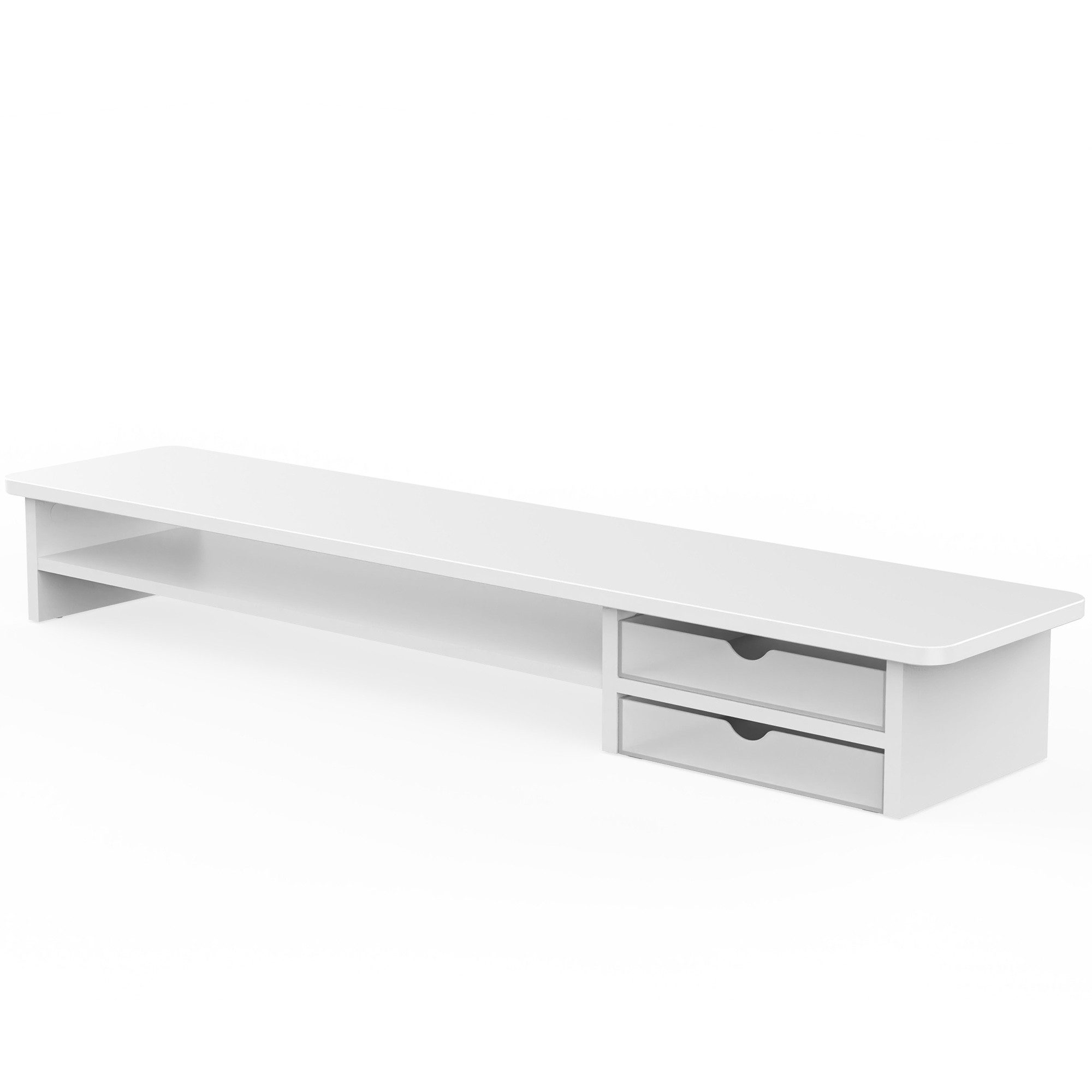 Fenge Monitorständer Monitor Riser mit 2 Acryl Schubladen