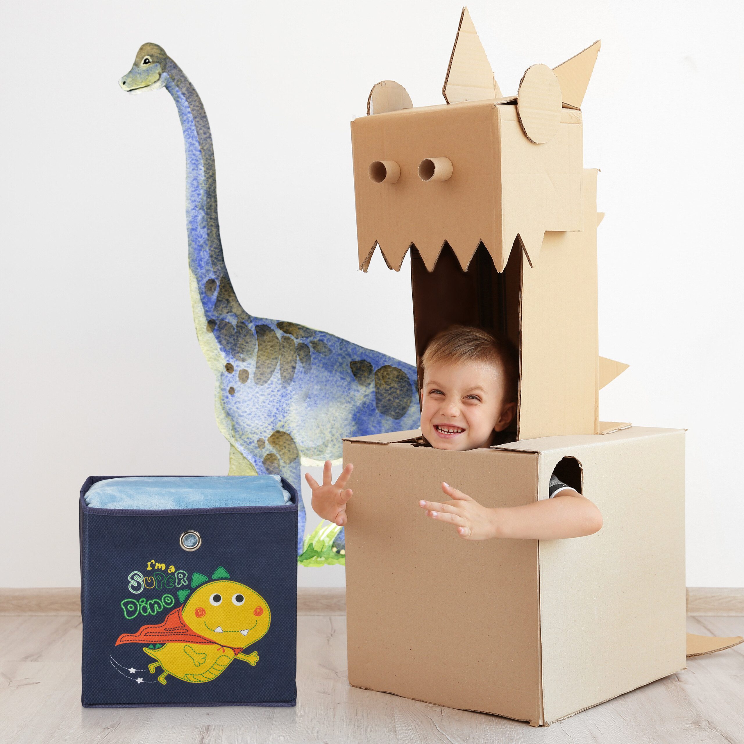 relaxdays Faltbox Kinder Aufbewahrungsboxen im 4er Set, A