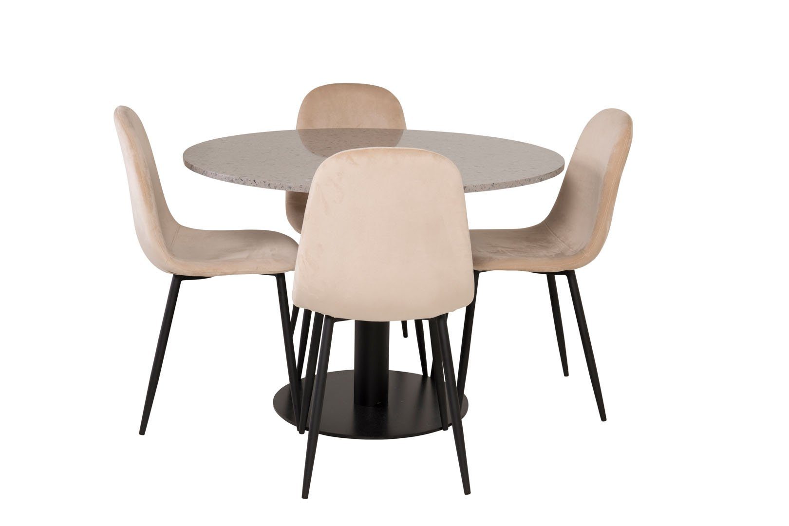 ebuy24 Essgruppe RazziaGR Essgruppe Esstisch Terazzo grau und 4 Pol, (5-tlg). Reduzierter Preis € 1.109,95. Unverbindliche Preisempfehlung € 1.479,95