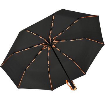 iX-brella Taschenregenschirm BIG Automatik Fiberglas-Schirm groß 104cm, mit farbigen Doppel-Speichen